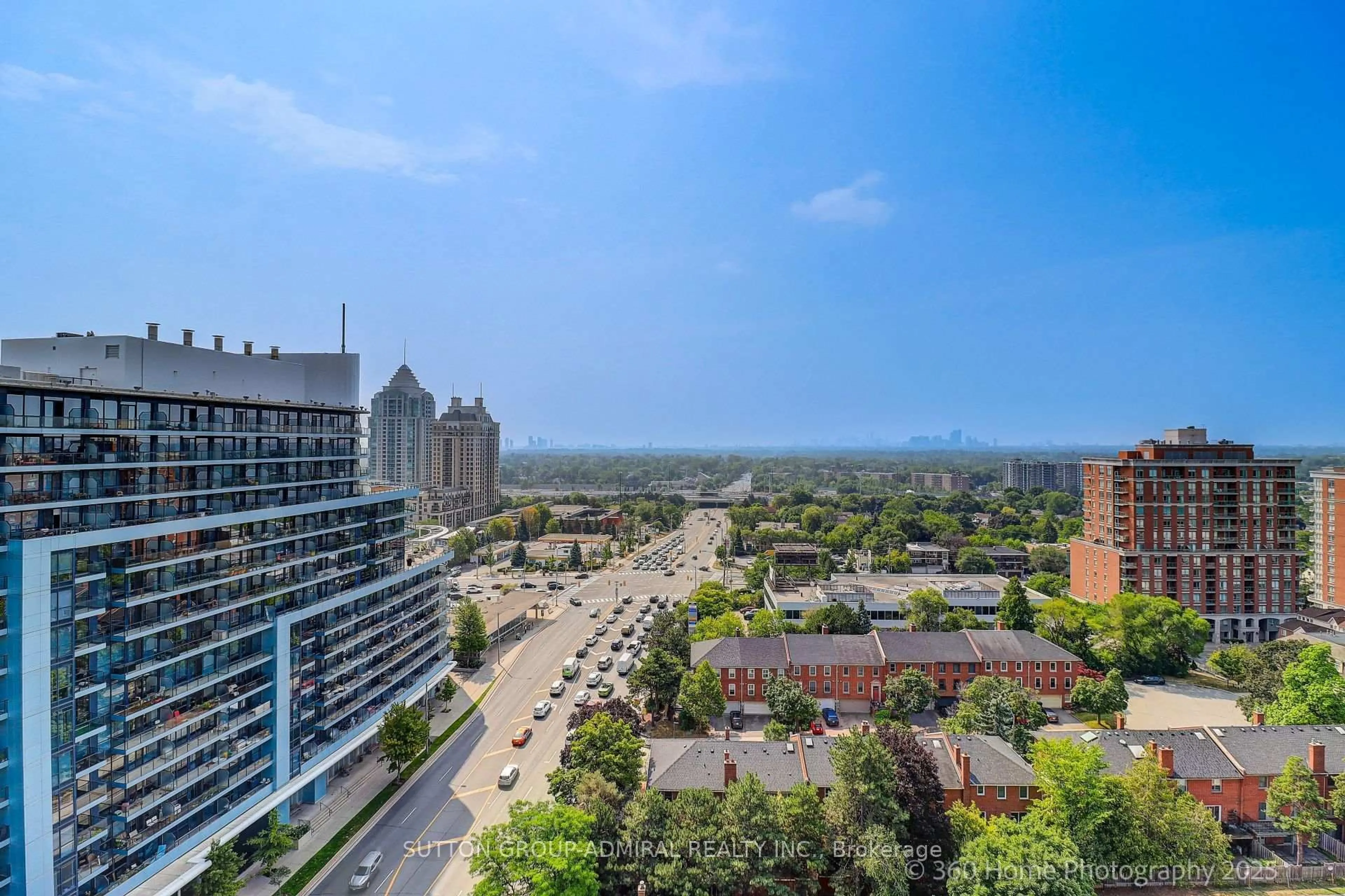 A pic from outside/outdoor area/front of a property/back of a property/a pic from drone, city buildings view from balcony for 2 Teagarden Crt #610, Toronto Ontario M2N 0L6