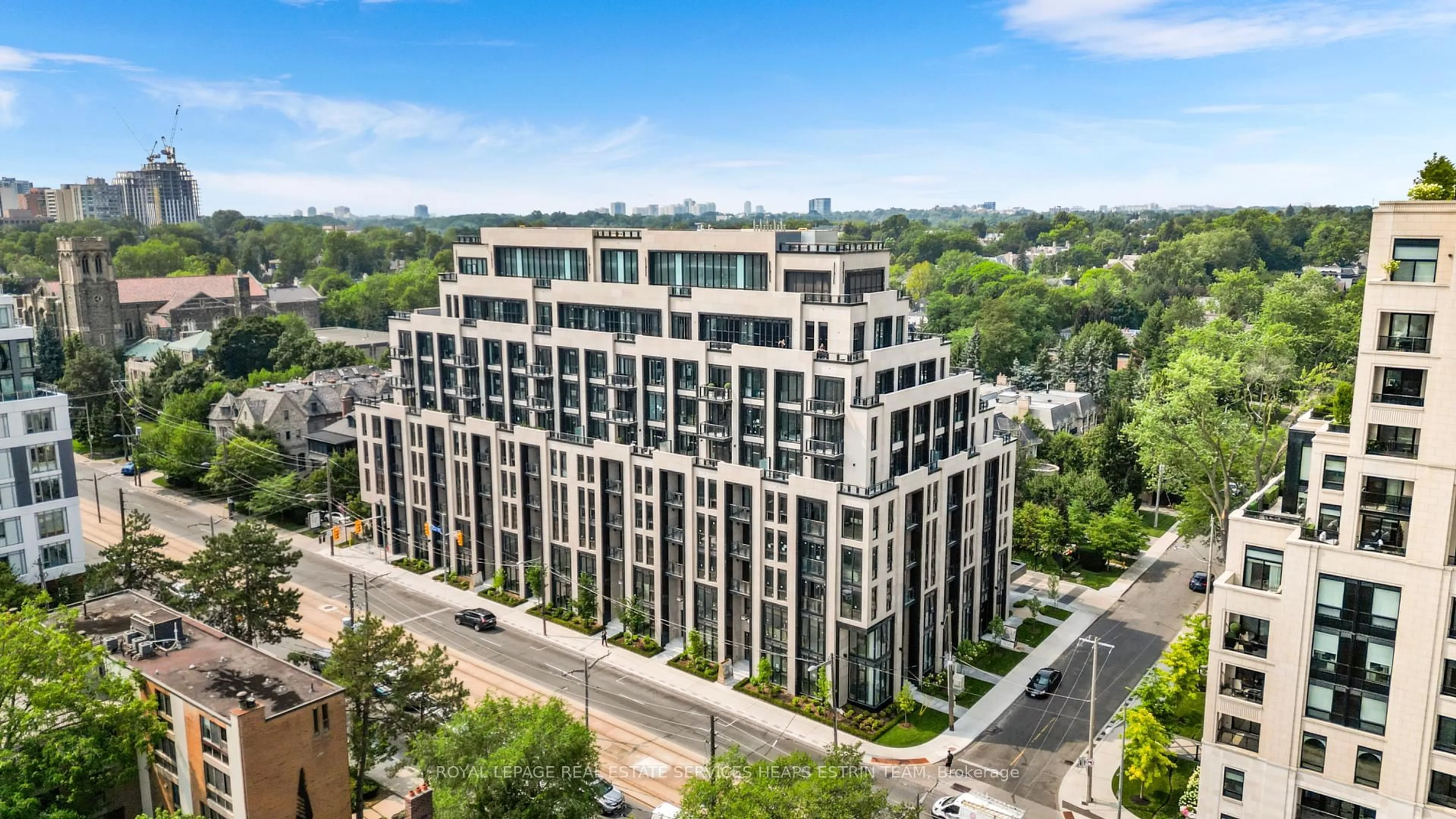 A pic from outside/outdoor area/front of a property/back of a property/a pic from drone, city buildings view from balcony for 2 Forest Hill Rd #Suite 411, Toronto Ontario M4V 2L3