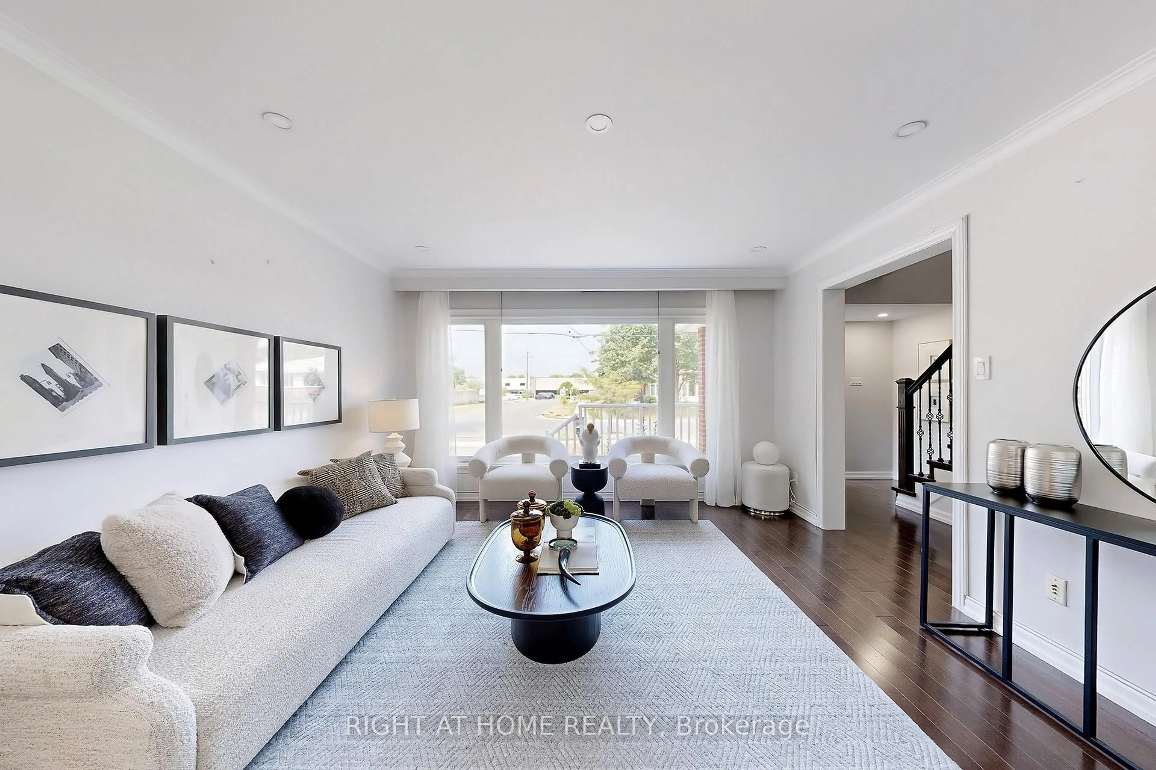 Living room with furniture, unknown for 57 Wyndcliff Cres, Toronto Ontario M4A 2J9