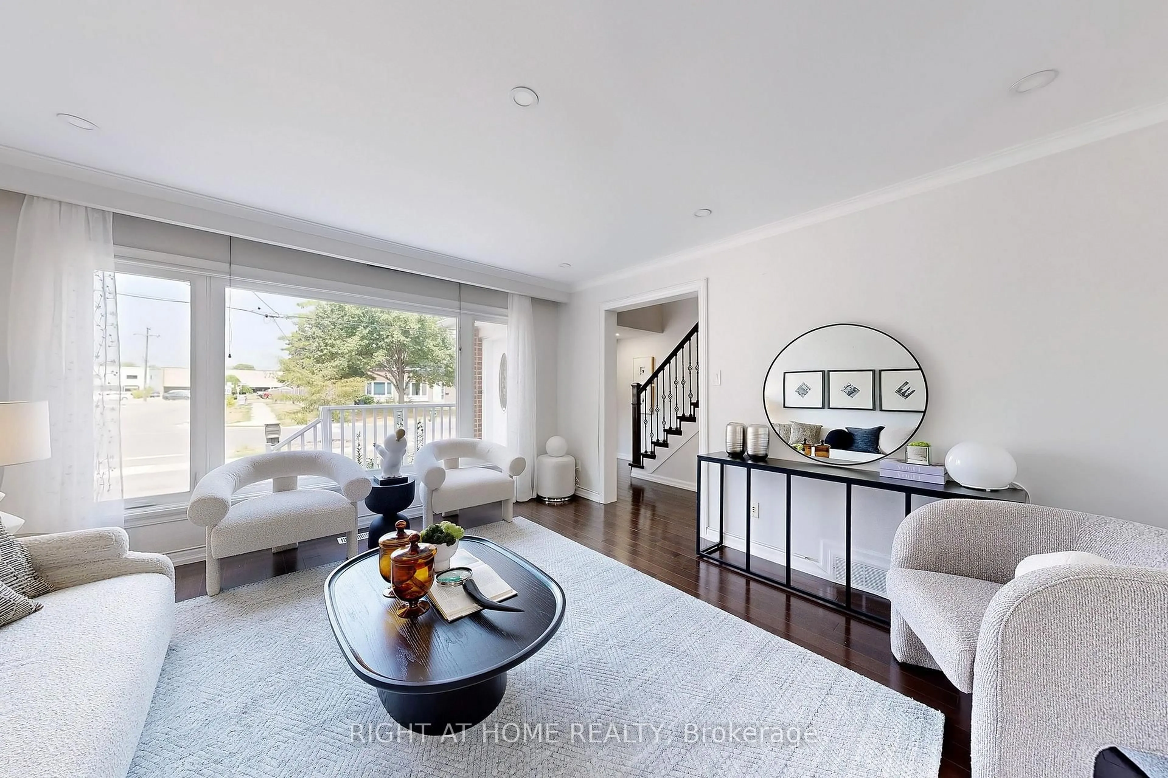 Living room with furniture, unknown for 57 Wyndcliff Cres, Toronto Ontario M4A 2J9