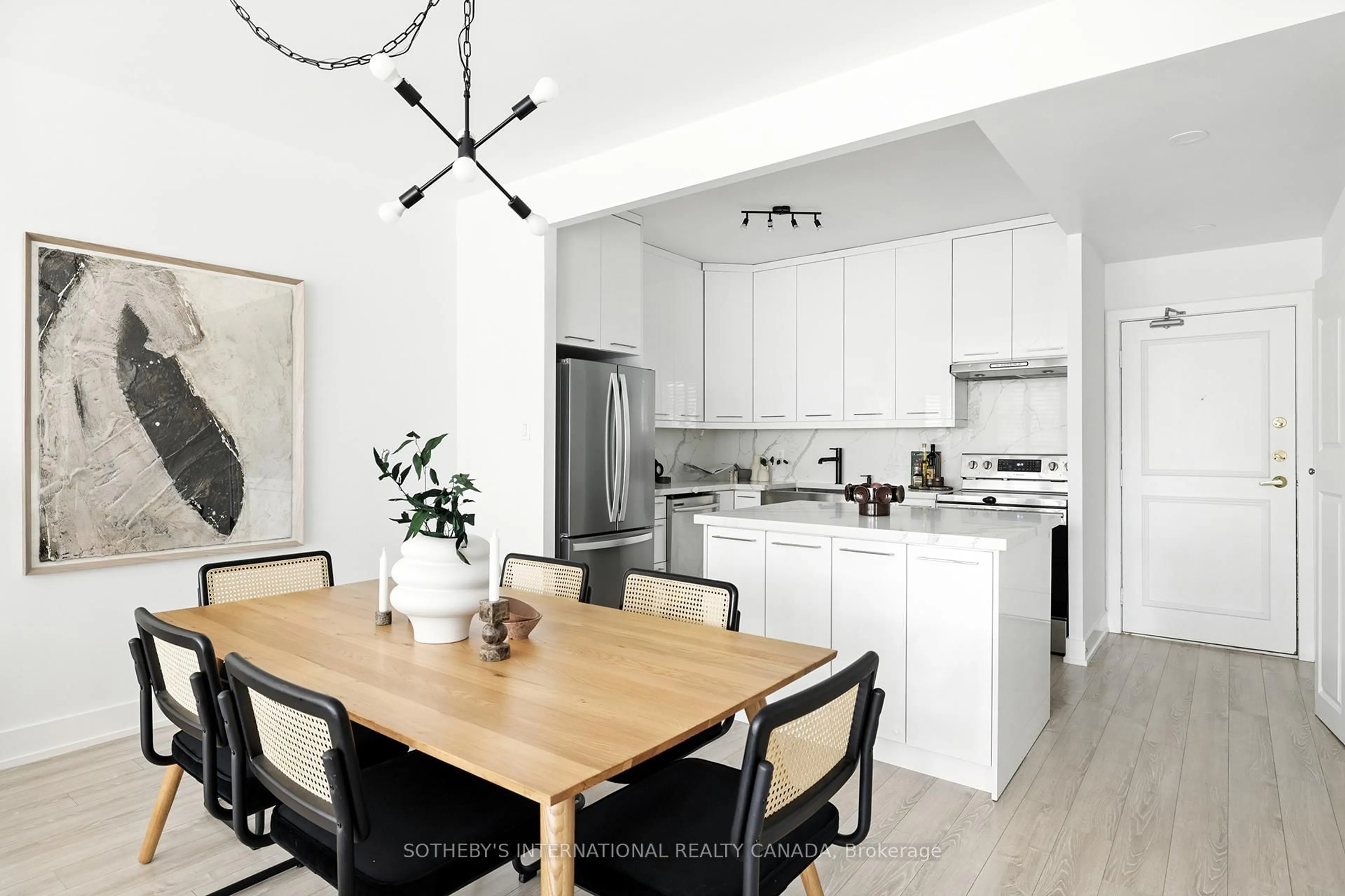 Open concept kitchen, unknown for 20 Fashion Roseway Way #107, Toronto Ontario M2N 6B5
