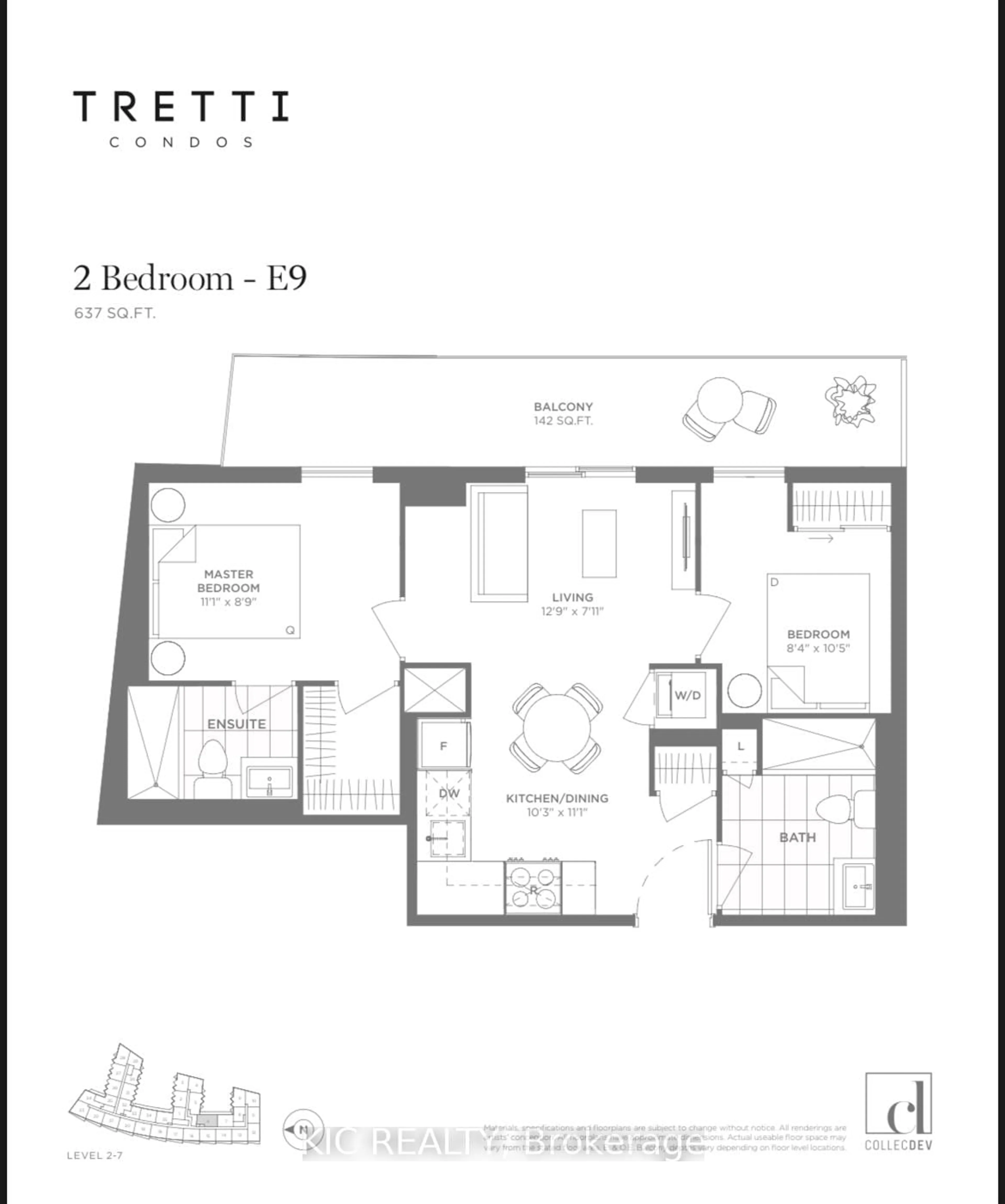 Floor plan for 30 Tretti Way #606, Toronto Ontario M3H 0E3