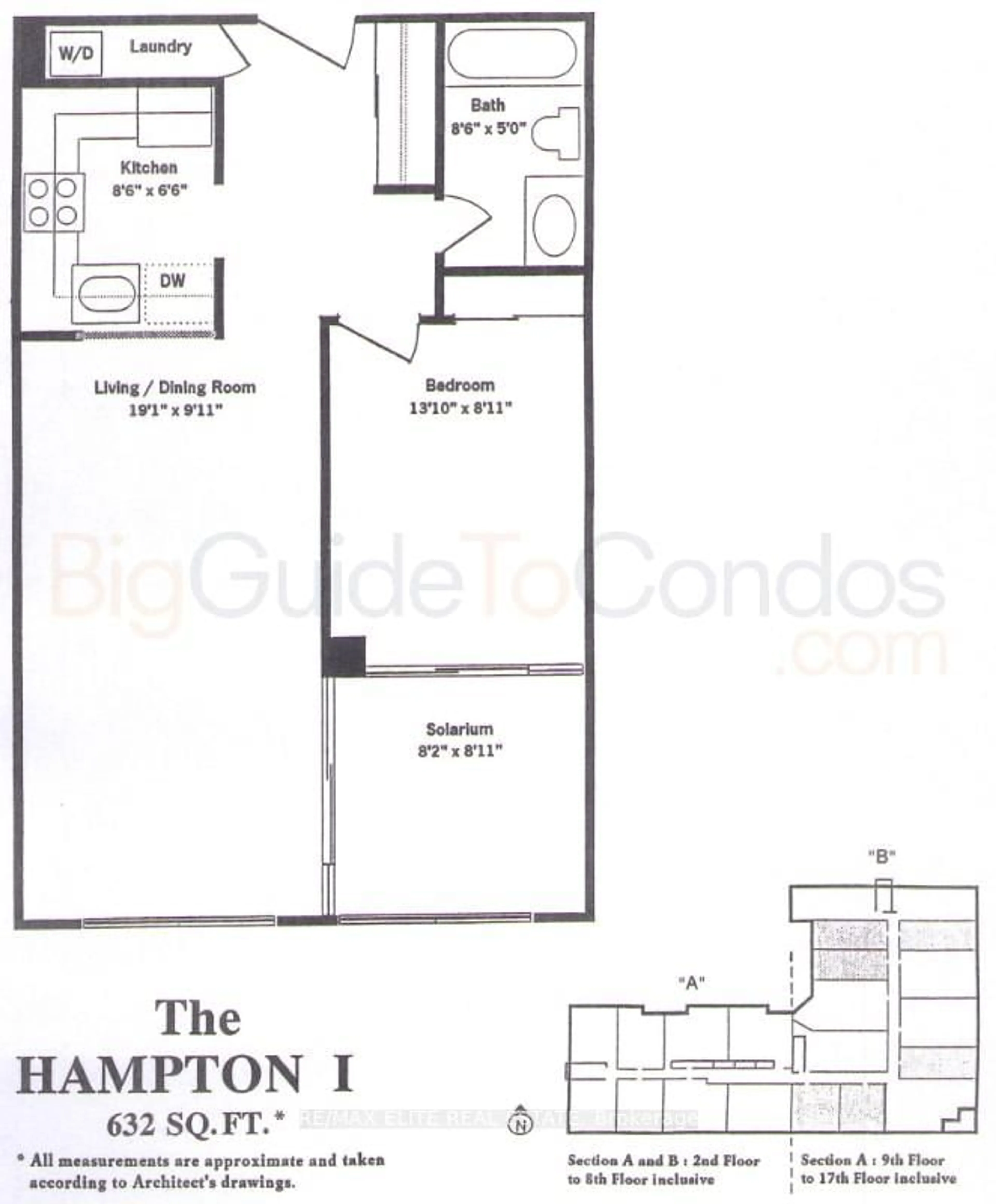 Floor plan for 92 King St #612, Toronto Ontario M5C 2V8