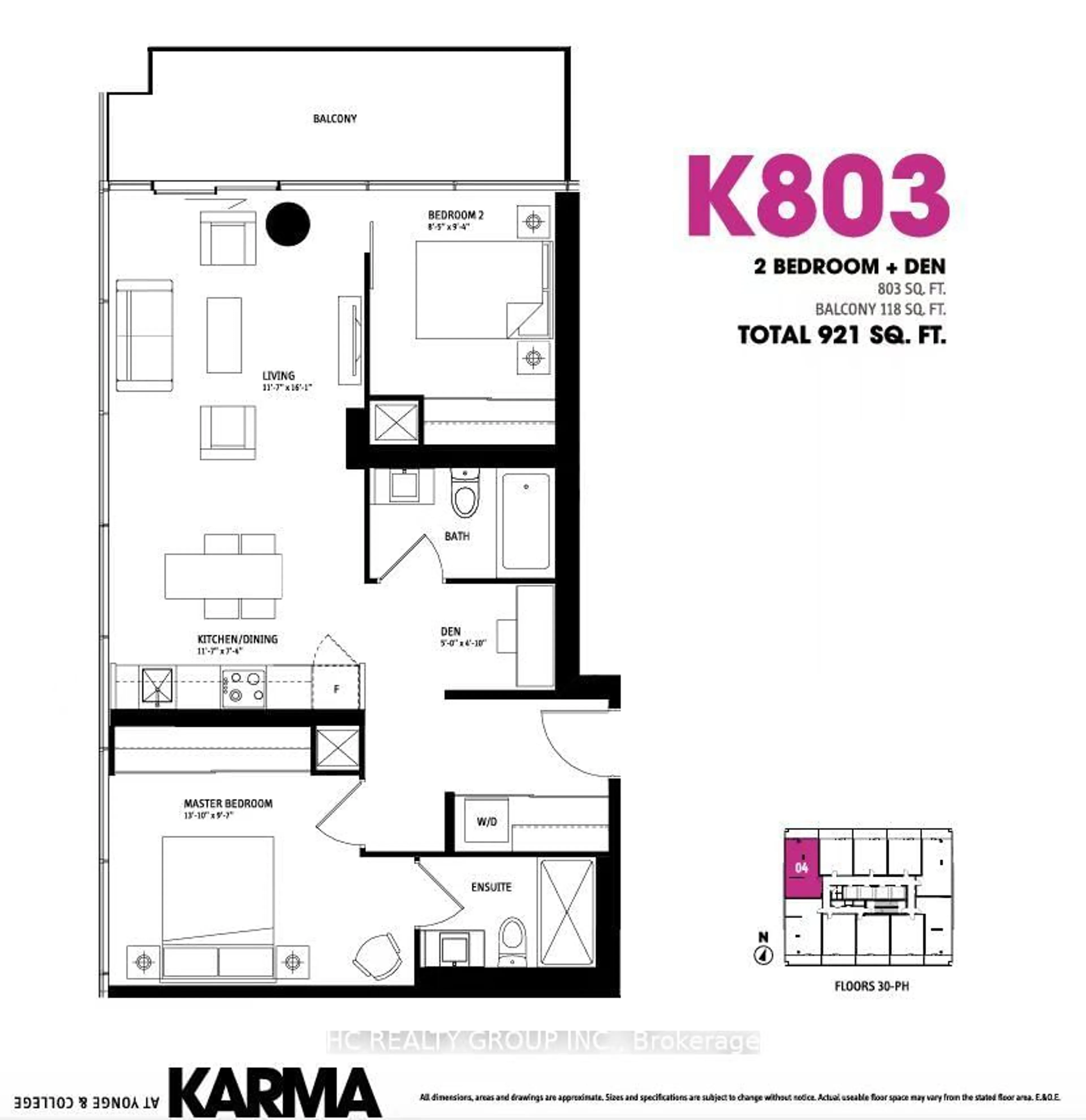 Floor plan for 15 Grenville St #4804, Toronto Ontario M4Y 1A1