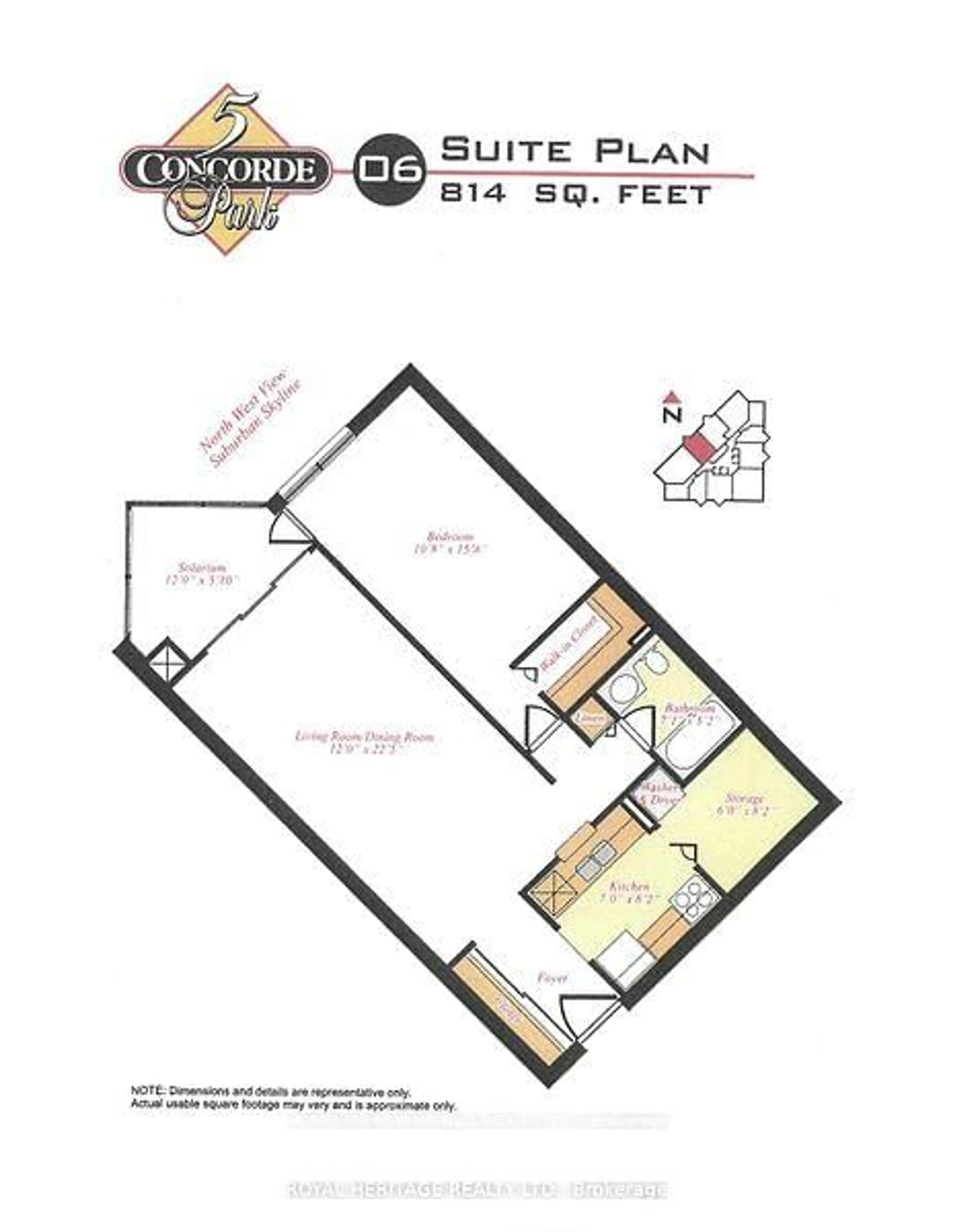 Floor plan for 5 Concorde Pl #2306, Toronto Ontario M3C 3M8