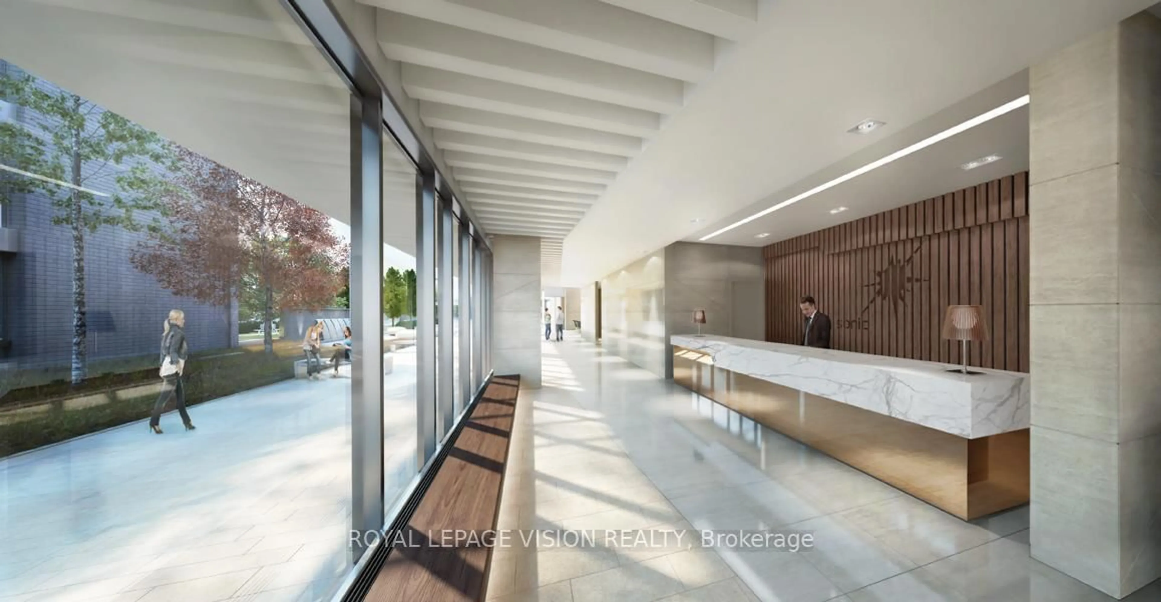 Indoor foyer for 6 Sonic Way #N1808, Toronto Ontario M3C 0P1
