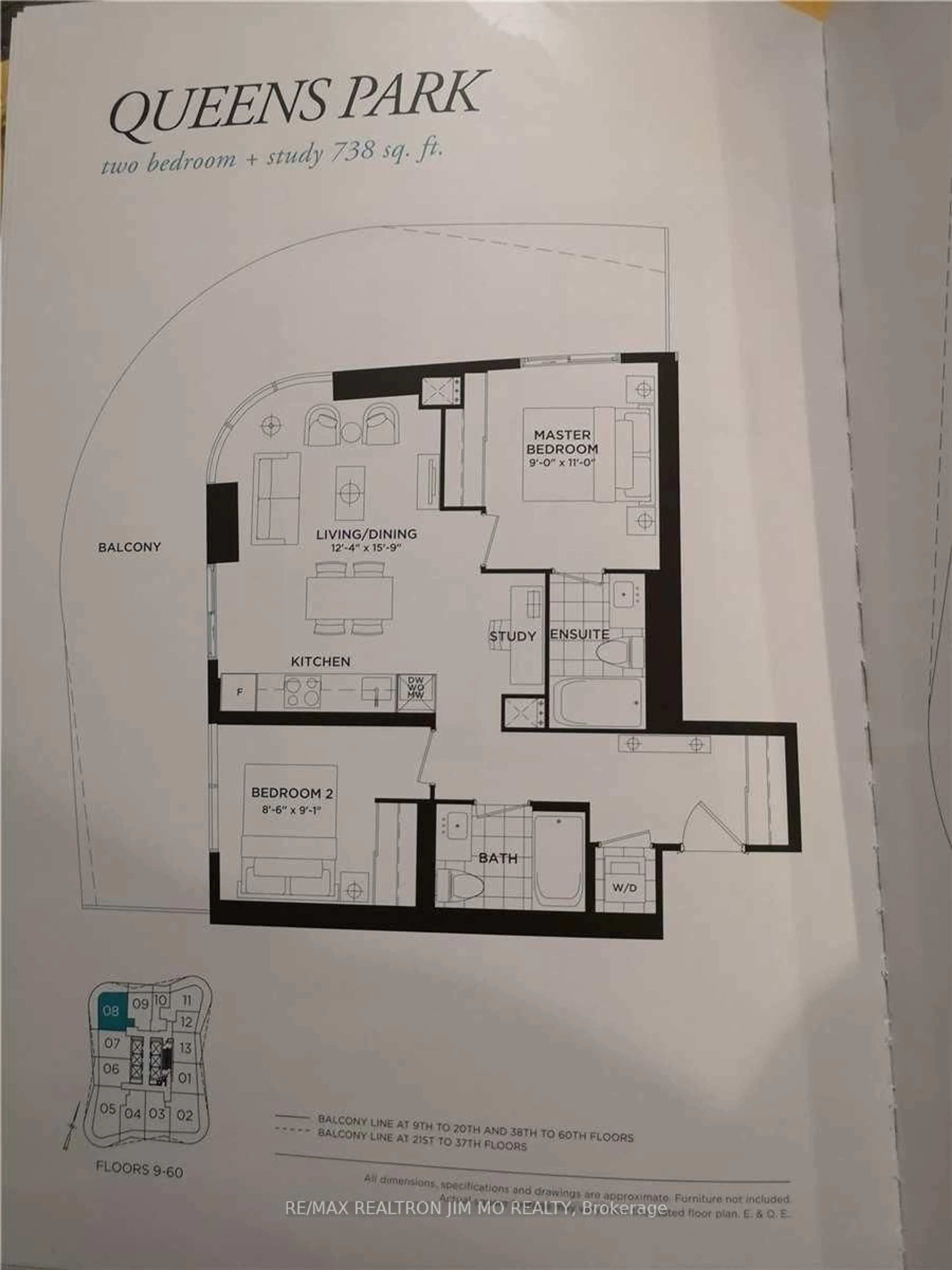 Floor plan for 11 Wellesley St #1208, Toronto Ontario M4Y 0G4