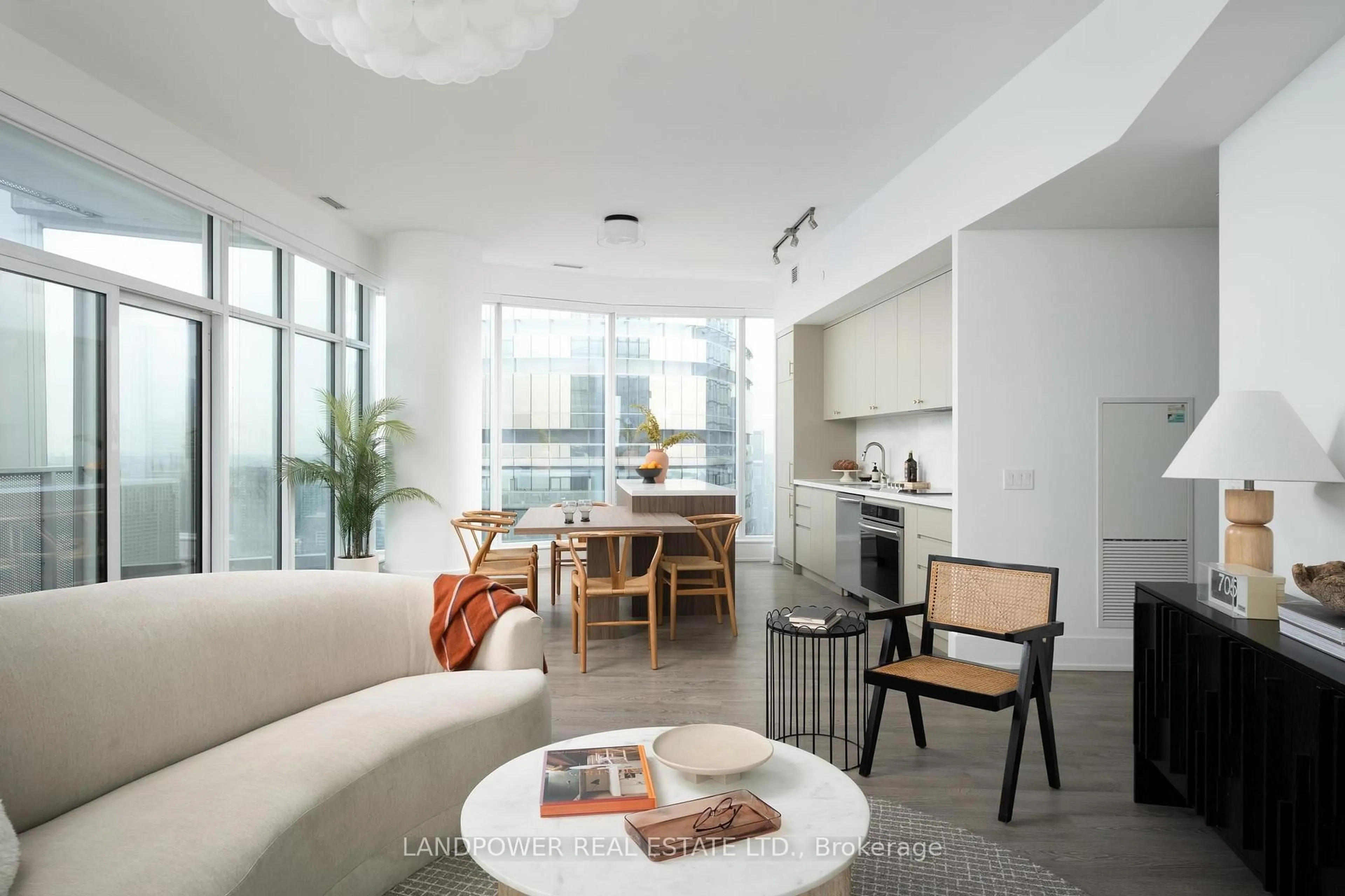 Living room with furniture, unknown for 10 York St #6210, Toronto Ontario M5J 2L9