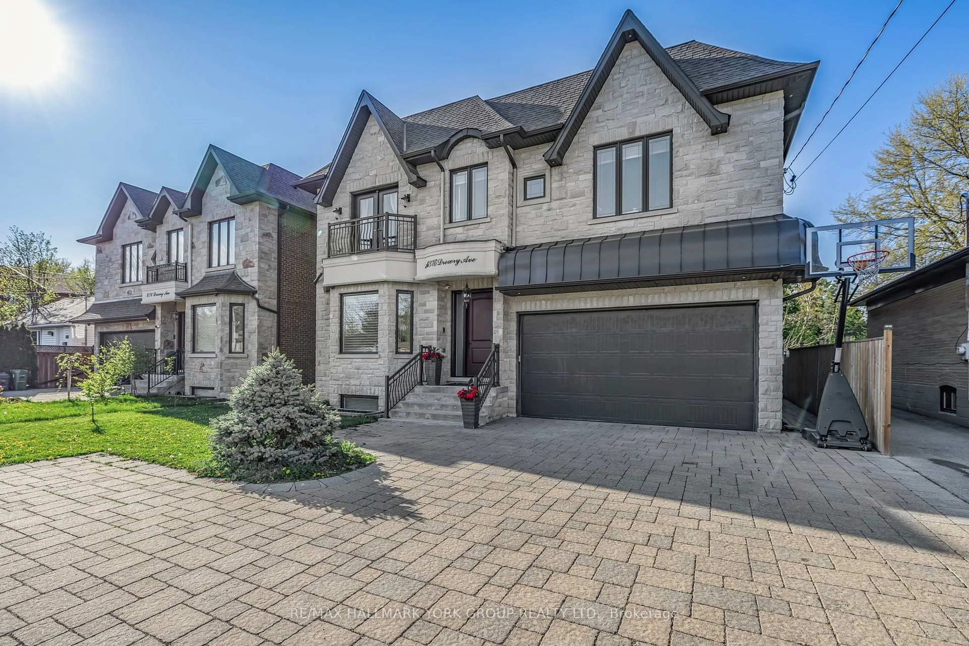 Home with brick exterior material, street for 376A Drewry Ave, Toronto Ontario M2M 1E7
