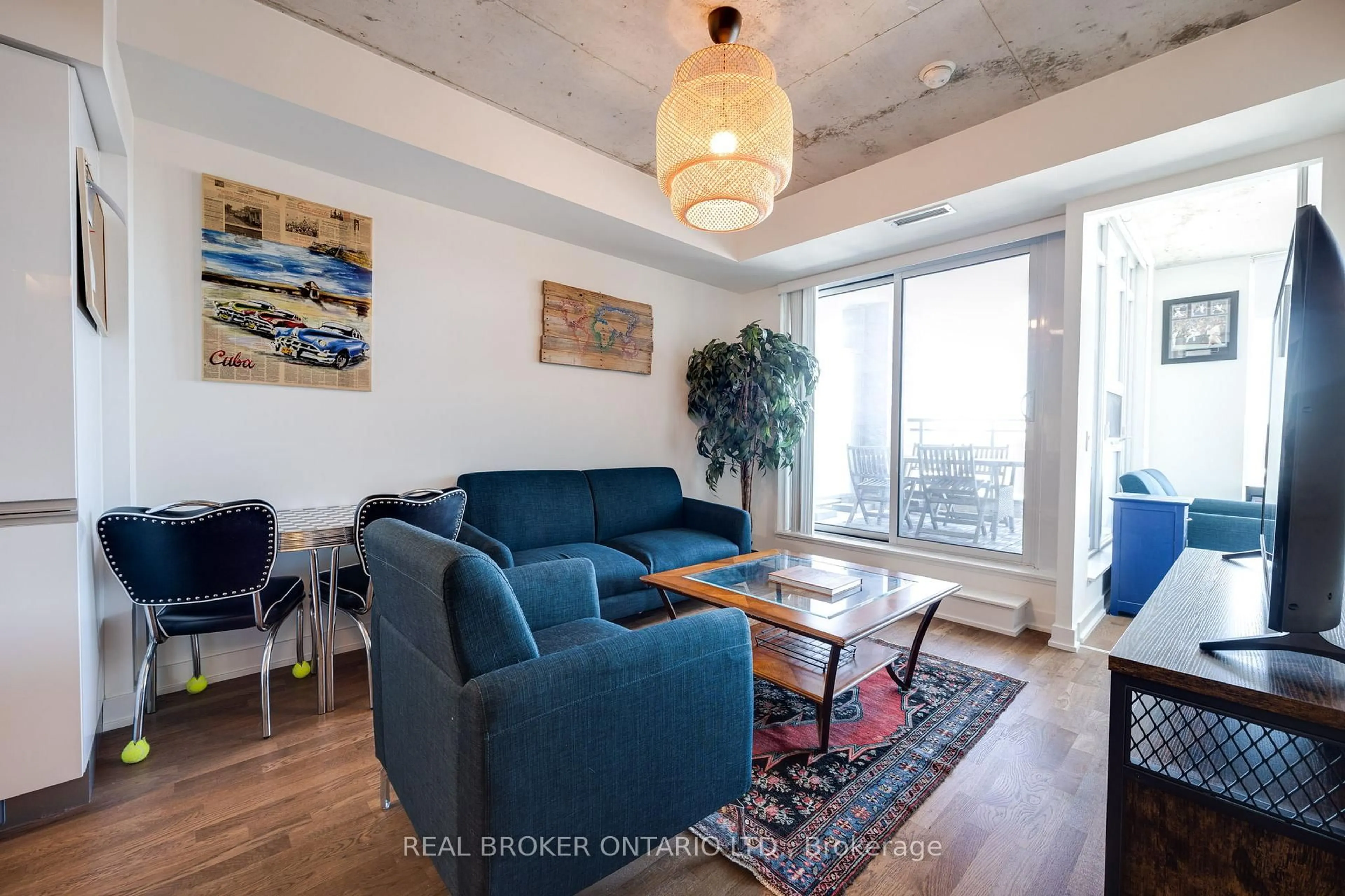Living room with furniture, unknown for 20 Minowan Miikan Lane #914, Toronto Ontario M6J 0E5