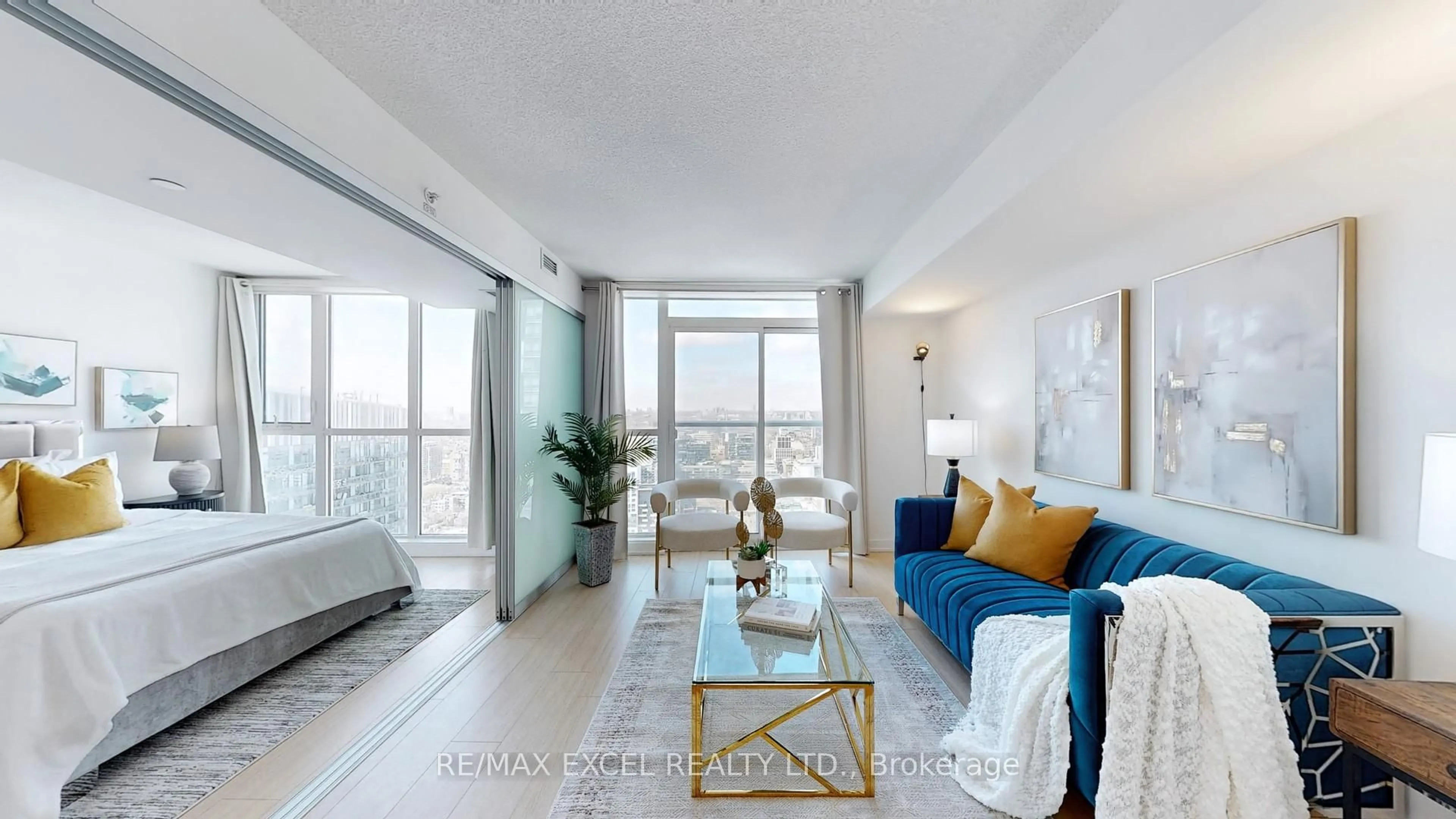 Living room with furniture, unknown for 85 Queens Wharf Rd #3911, Toronto Ontario M5V 0J9