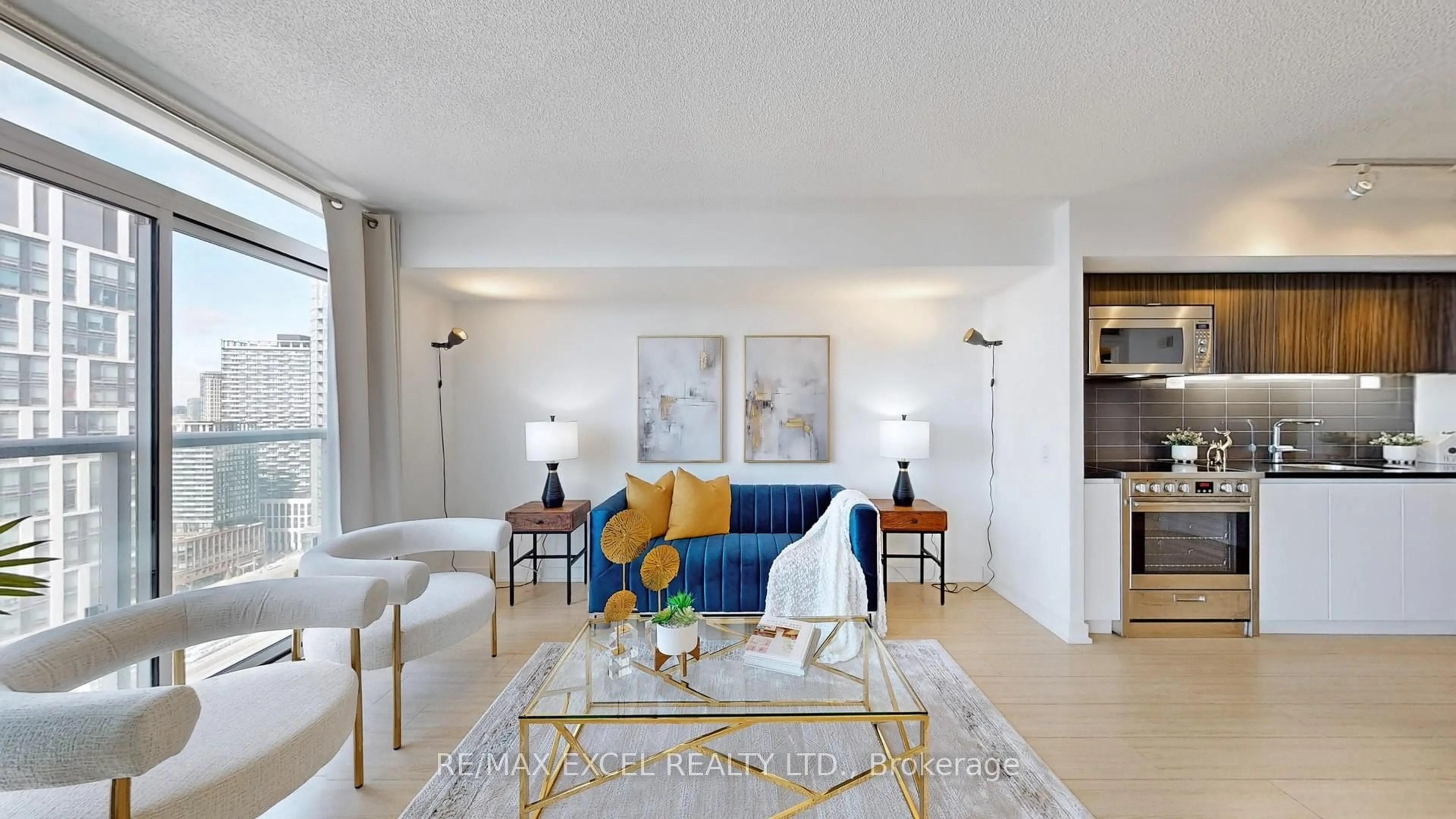 Living room with furniture, unknown for 85 Queens Wharf Rd #3911, Toronto Ontario M5V 0J9