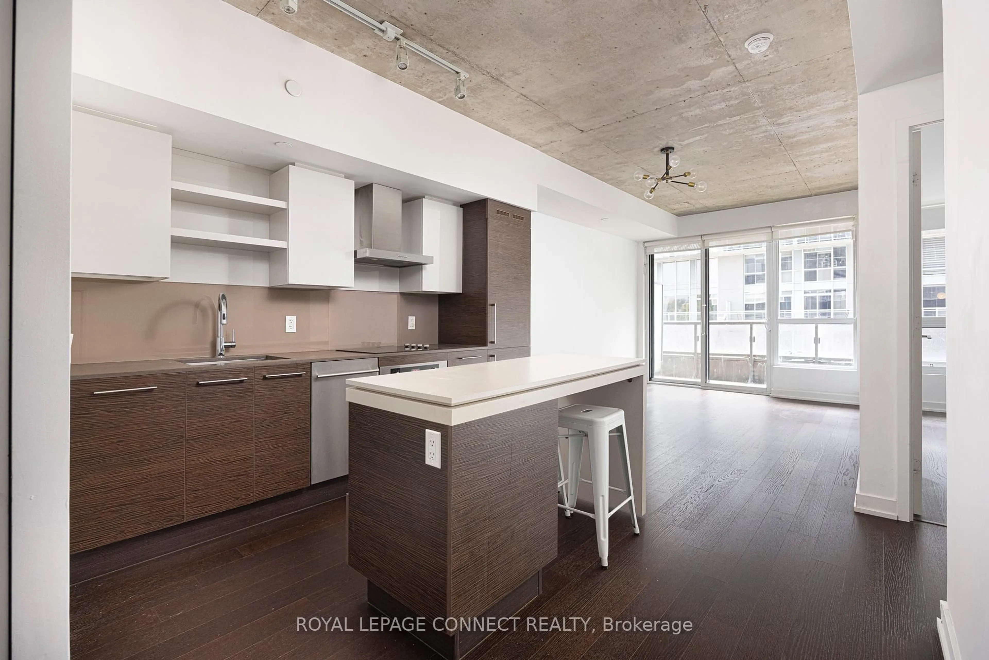 Open concept kitchen, unknown for 1030 King St #323, Toronto Ontario M6K 0B4