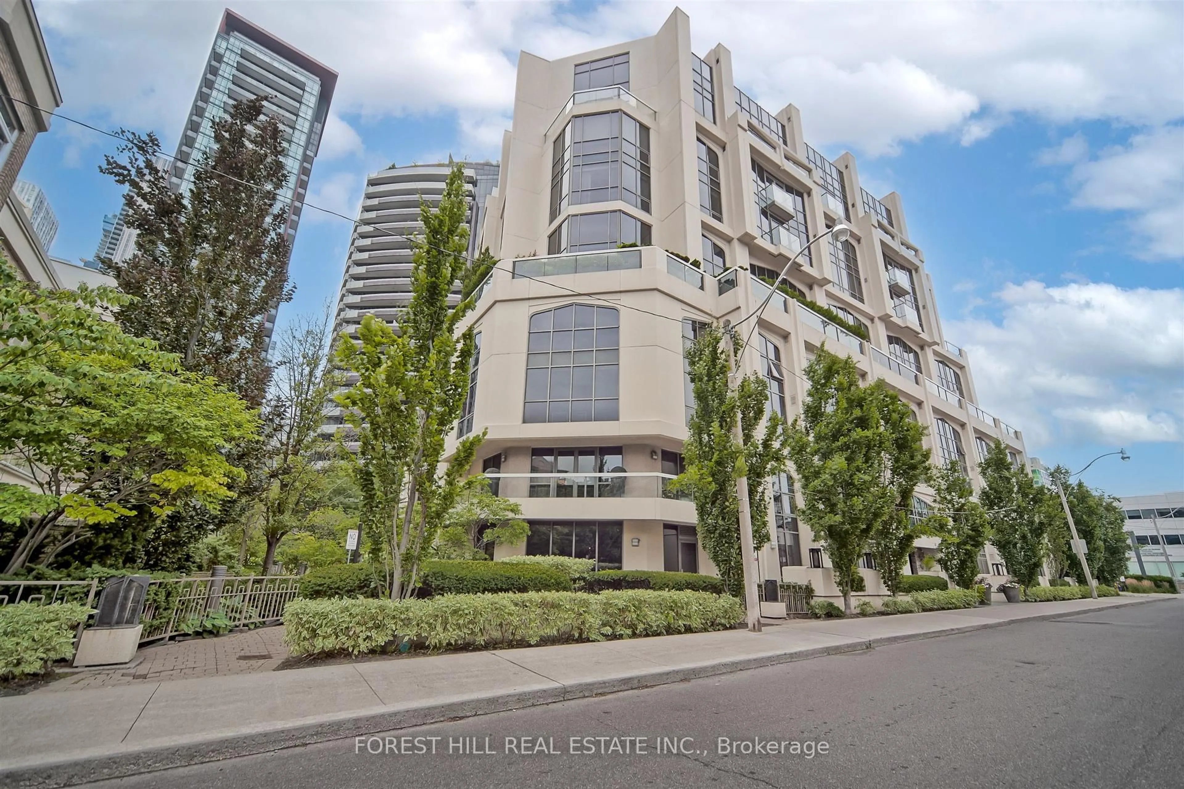 A pic from outside/outdoor area/front of a property/back of a property/a pic from drone, building for 3 McAlpine St #501, Toronto Ontario M5R 3T5