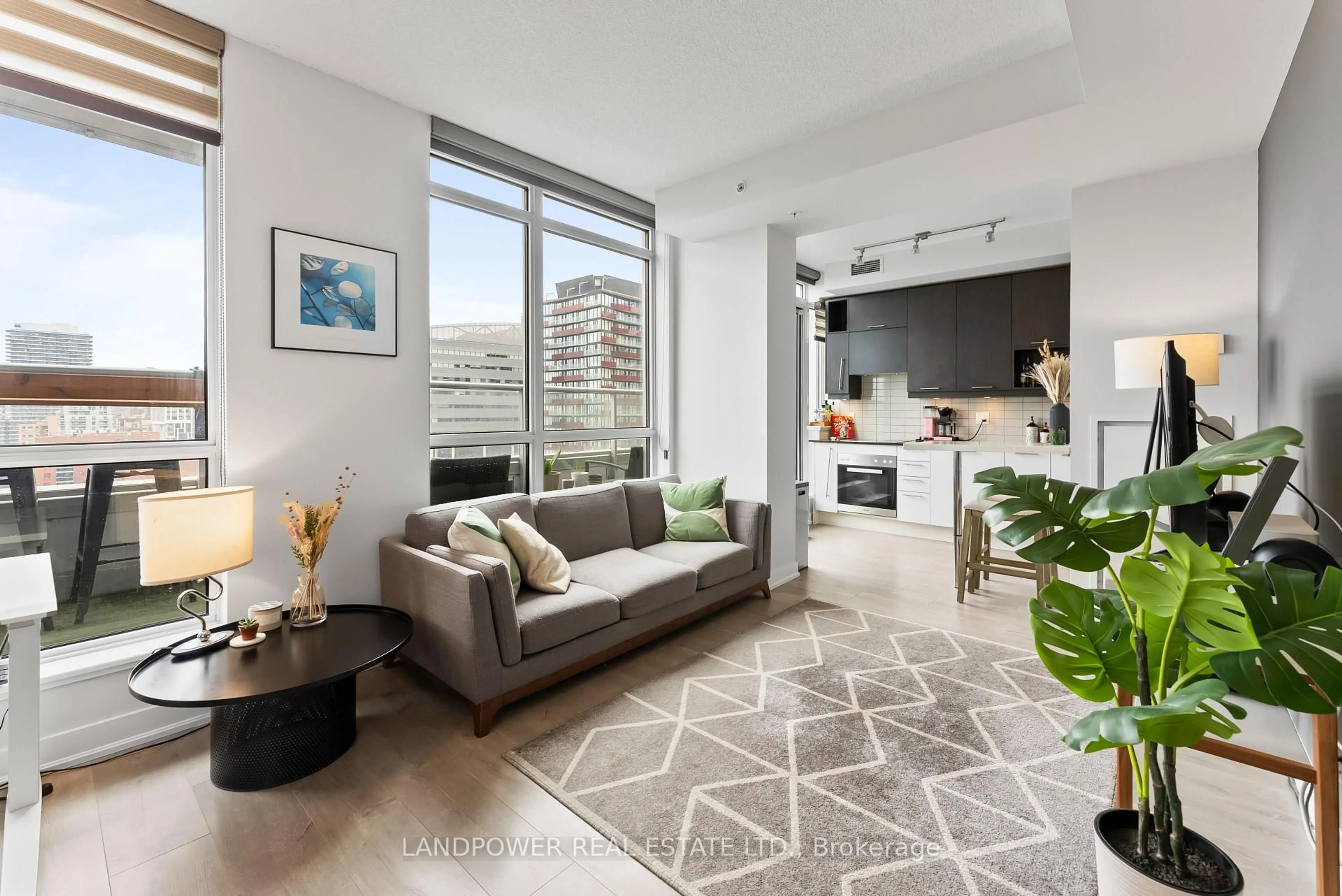 Living room with furniture, unknown for 30 Nelson St #1708, Toronto Ontario M5V 0H5