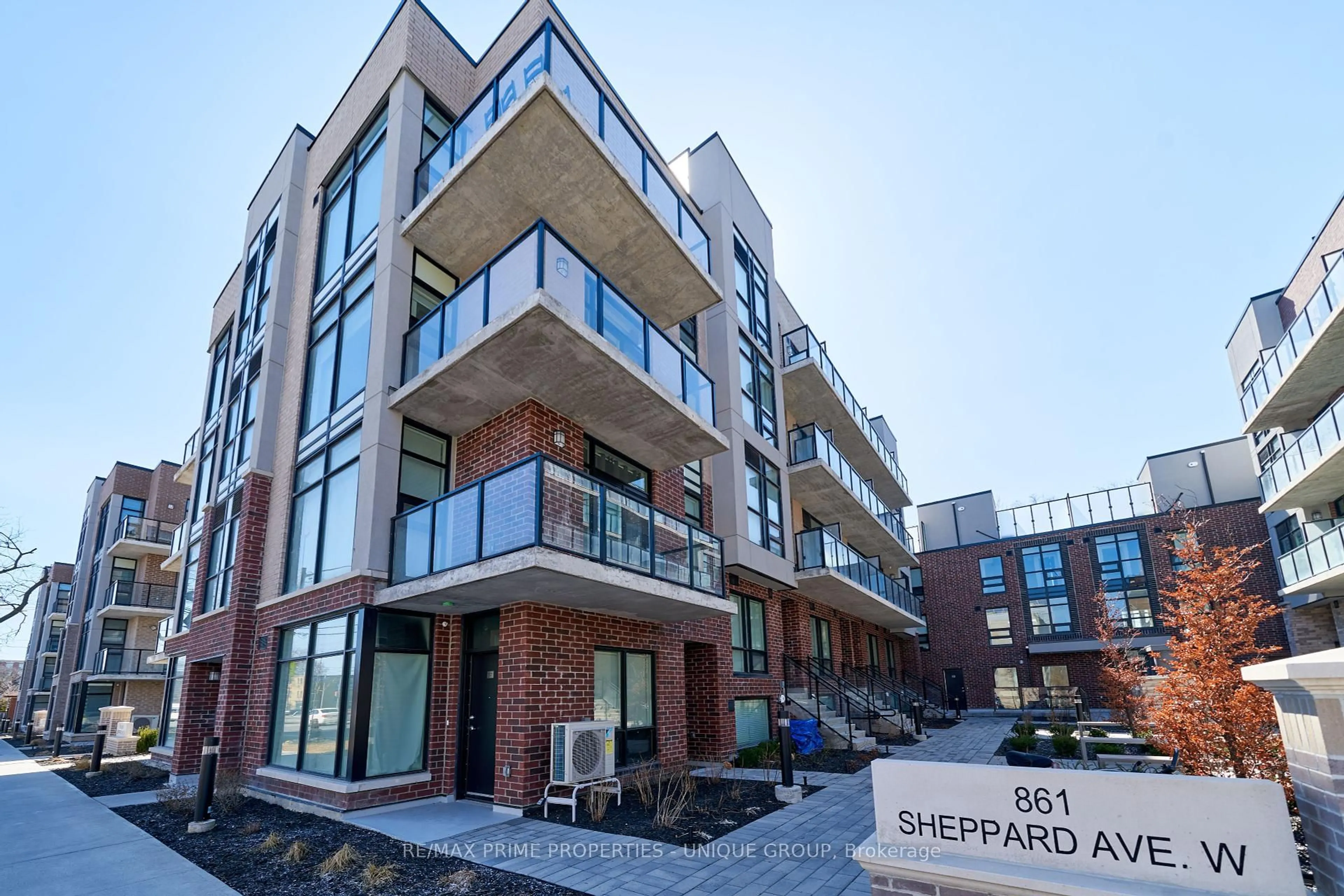 Home with brick exterior material, street for 861 Sheppard Ave #53, Toronto Ontario M3H 0E9