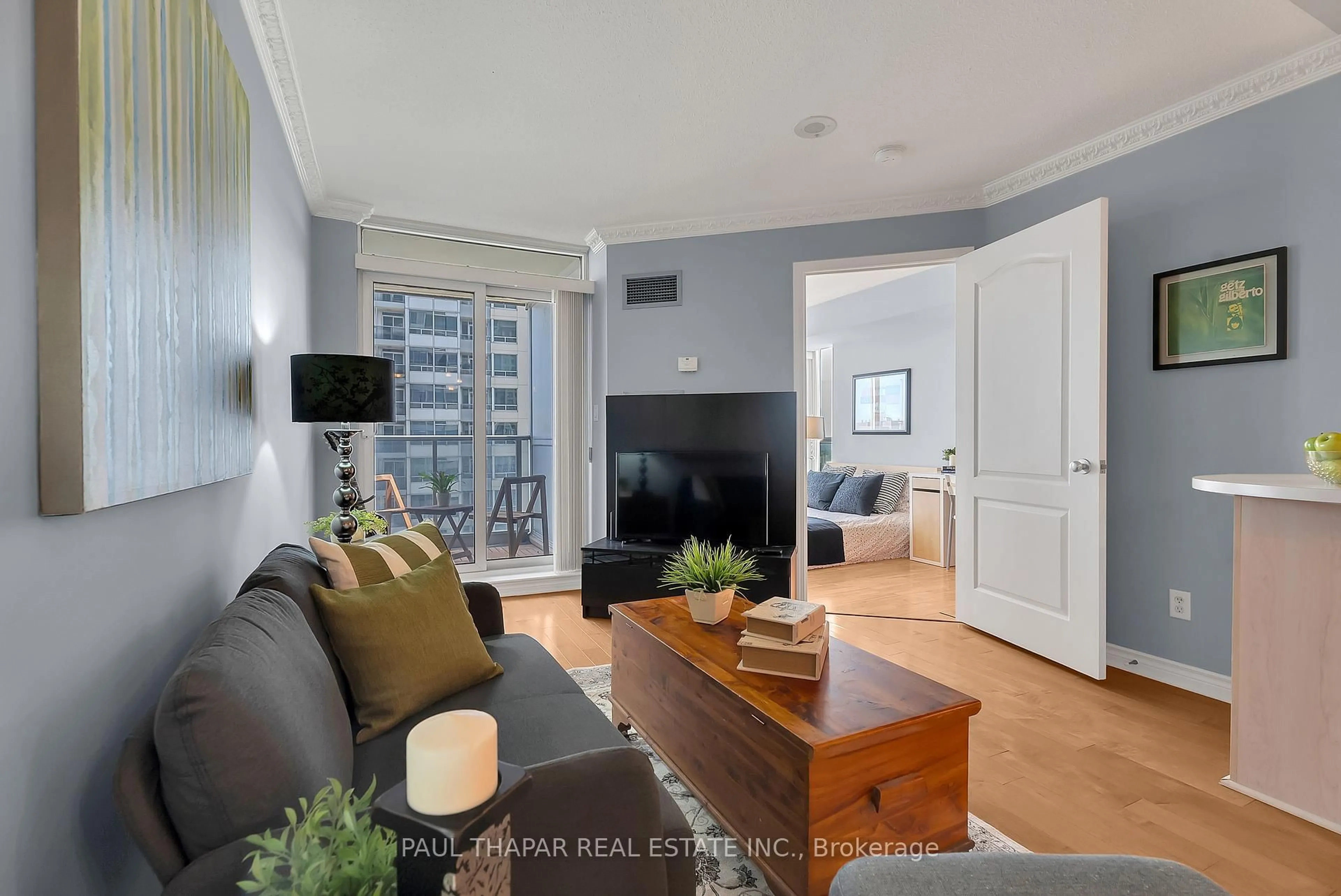 Living room with furniture, unknown for 18 Yonge St #2411, Toronto Ontario M5E 1Z8