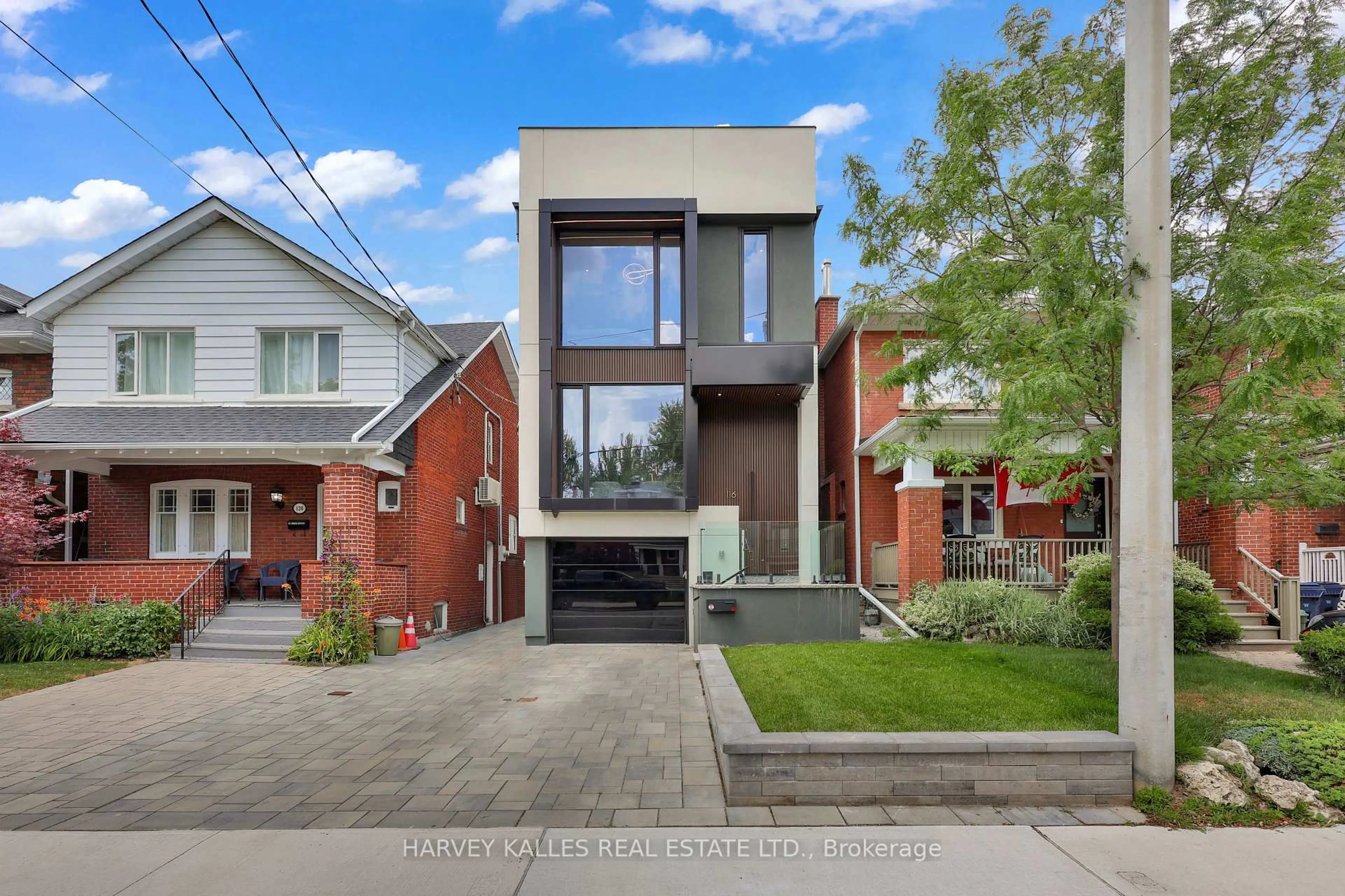 Home with brick exterior material, street for 116 Deloraine Ave, Toronto Ontario M5M 2A9