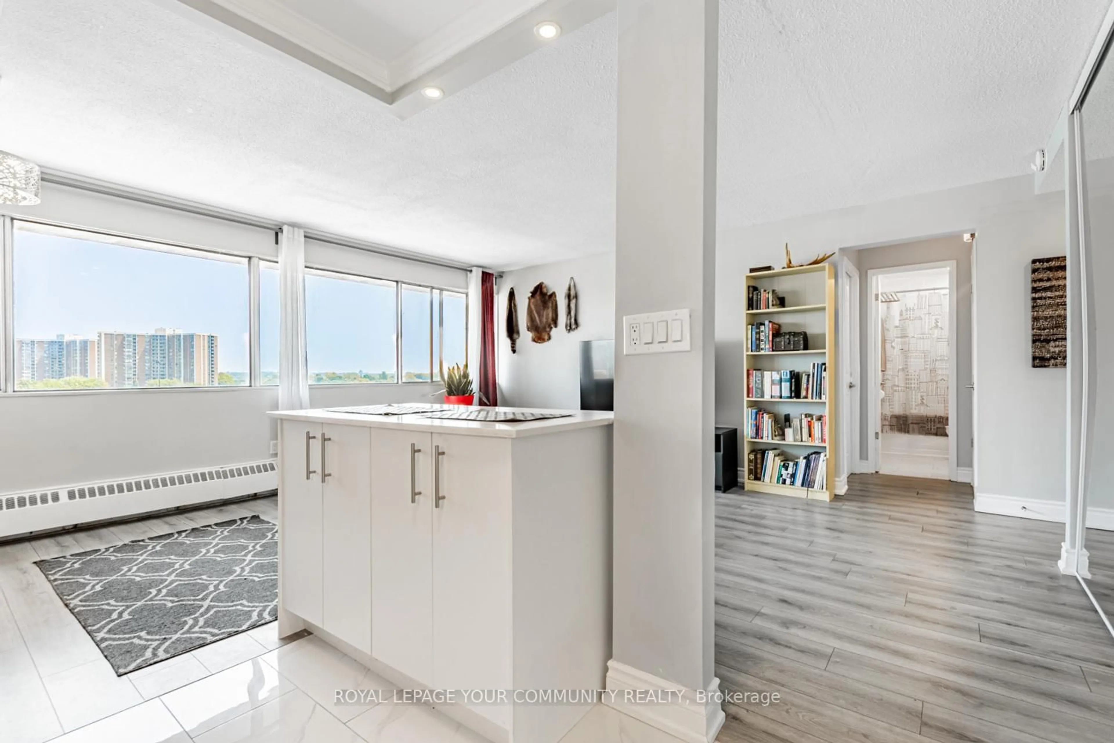Open concept kitchen, ceramic/tile floor for 10 Sunny Glwy #912, Toronto Ontario M3C 2Z3