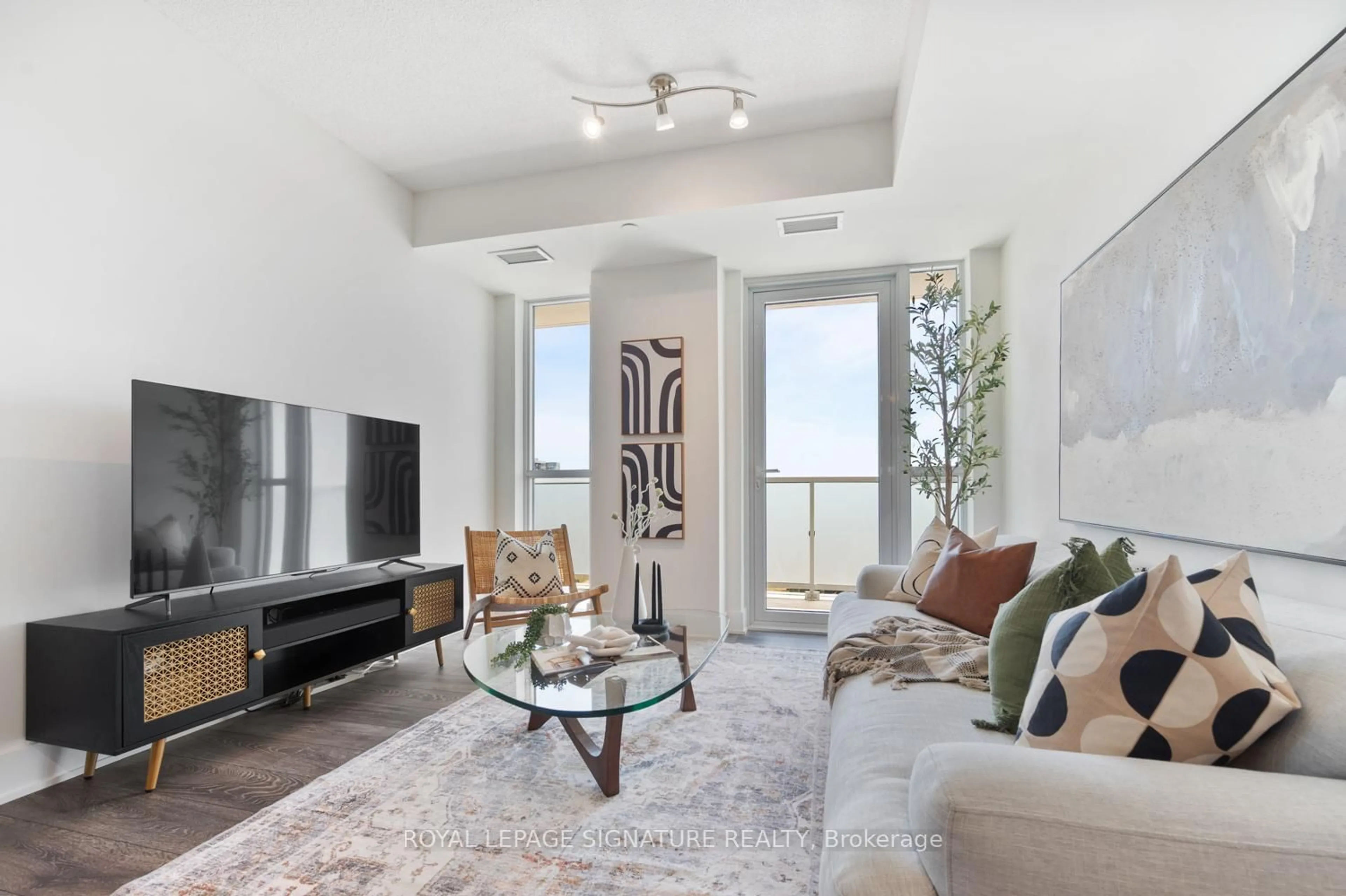 Living room with furniture, unknown for 188 Fairview Mall Dr #1611, Toronto Ontario M2J 0H7