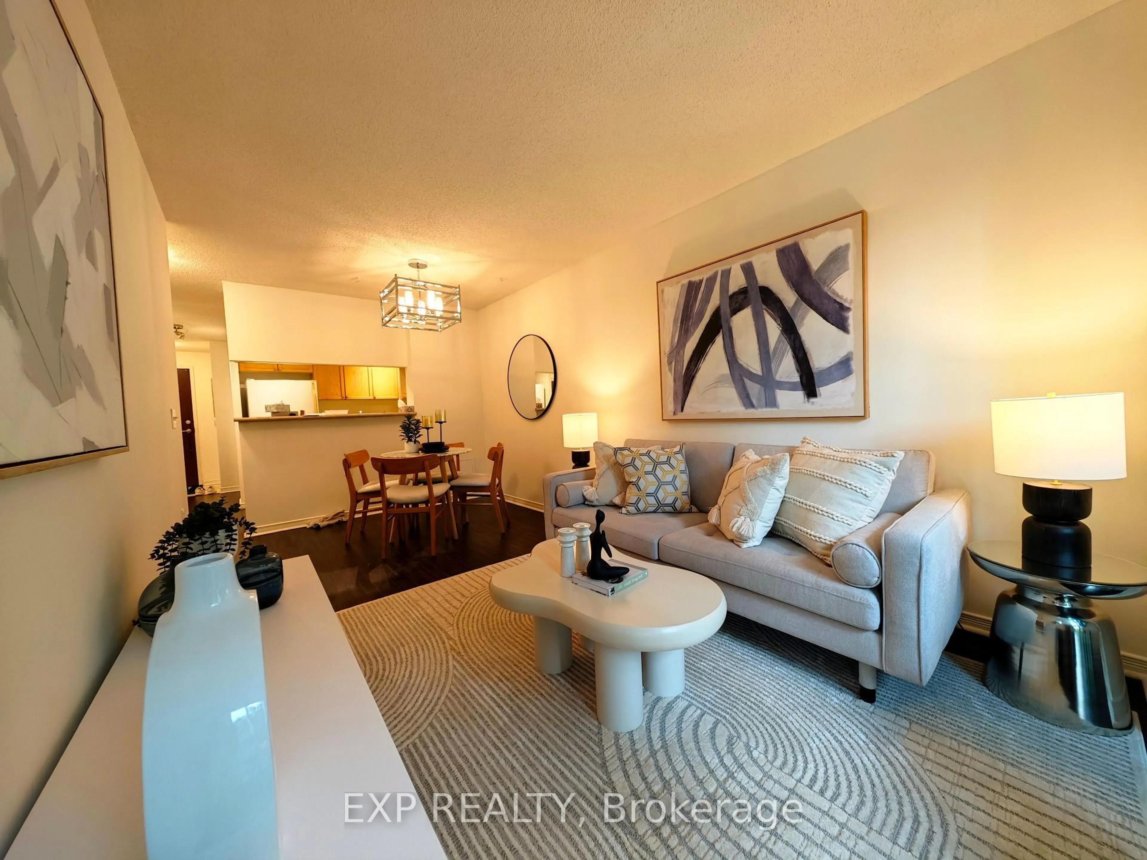 Living room with furniture, unknown for 28 Olive Ave #205, Toronto Ontario M2N 7G7