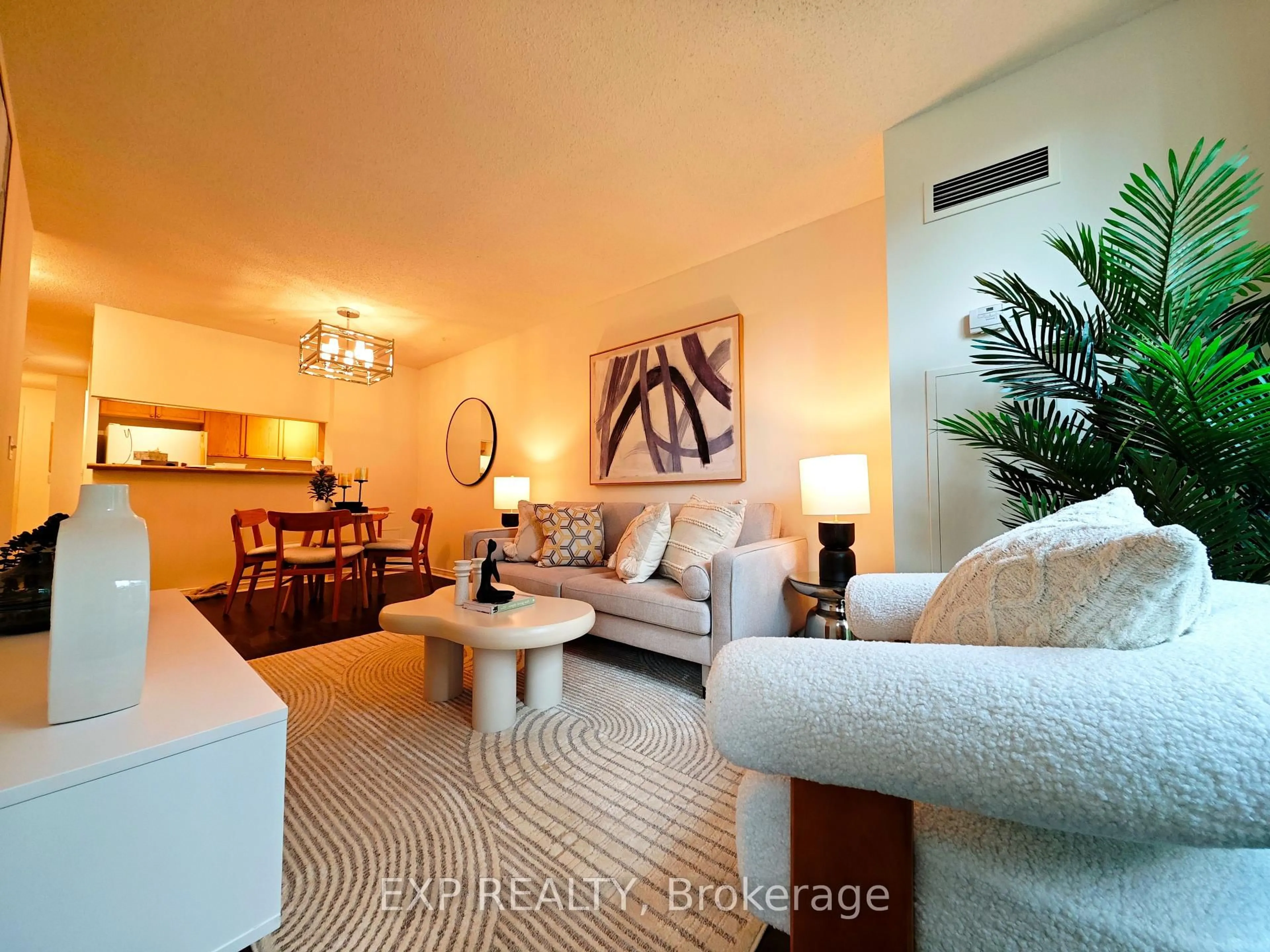 Living room with furniture, unknown for 28 Olive Ave #205, Toronto Ontario M2N 7G7