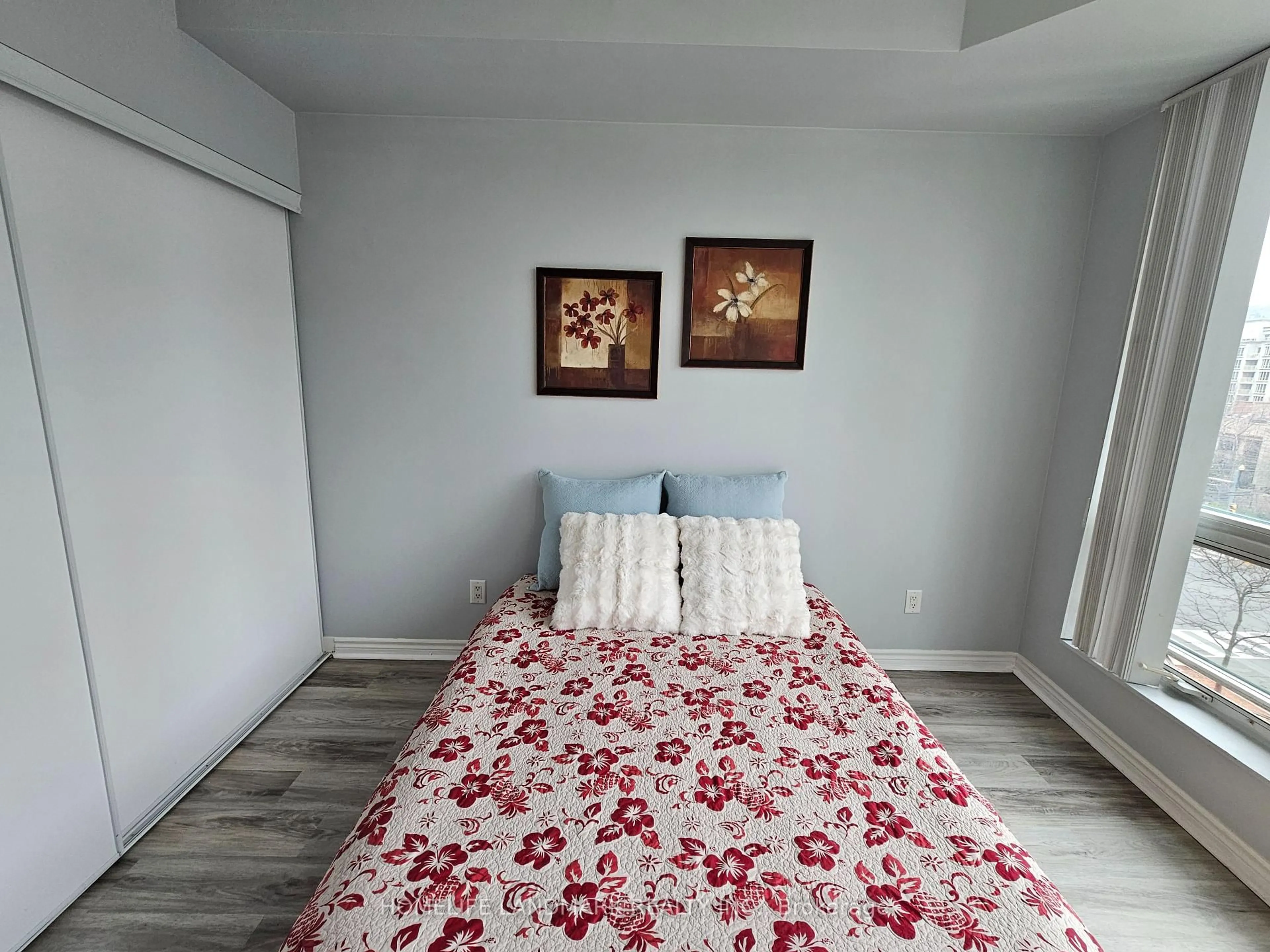 Bedroom with bed, unknown for 60 Byng Ave #401, Toronto Ontario M2N 7K3
