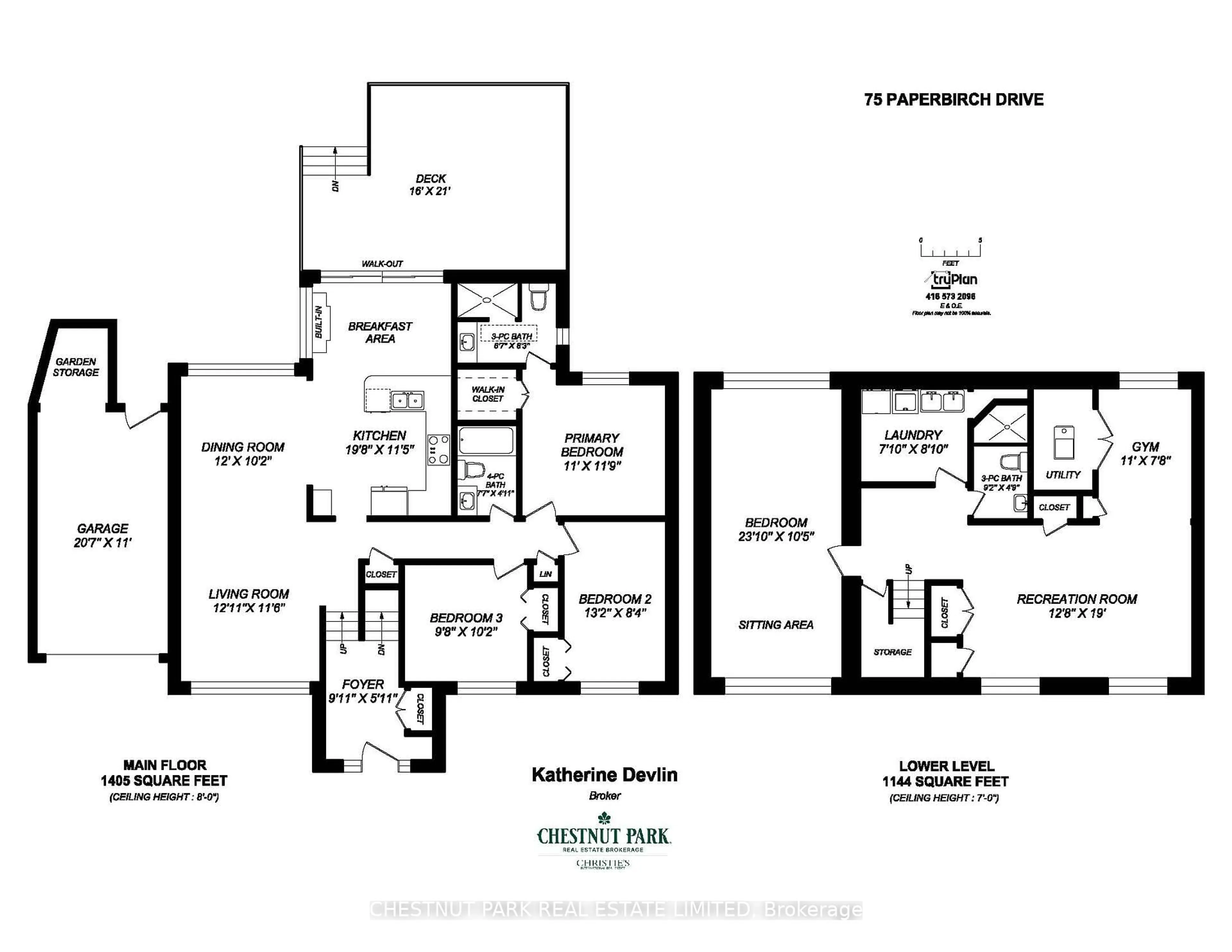 Floor plan for 75 Paperbirch Dr, Toronto Ontario M3C 2E6