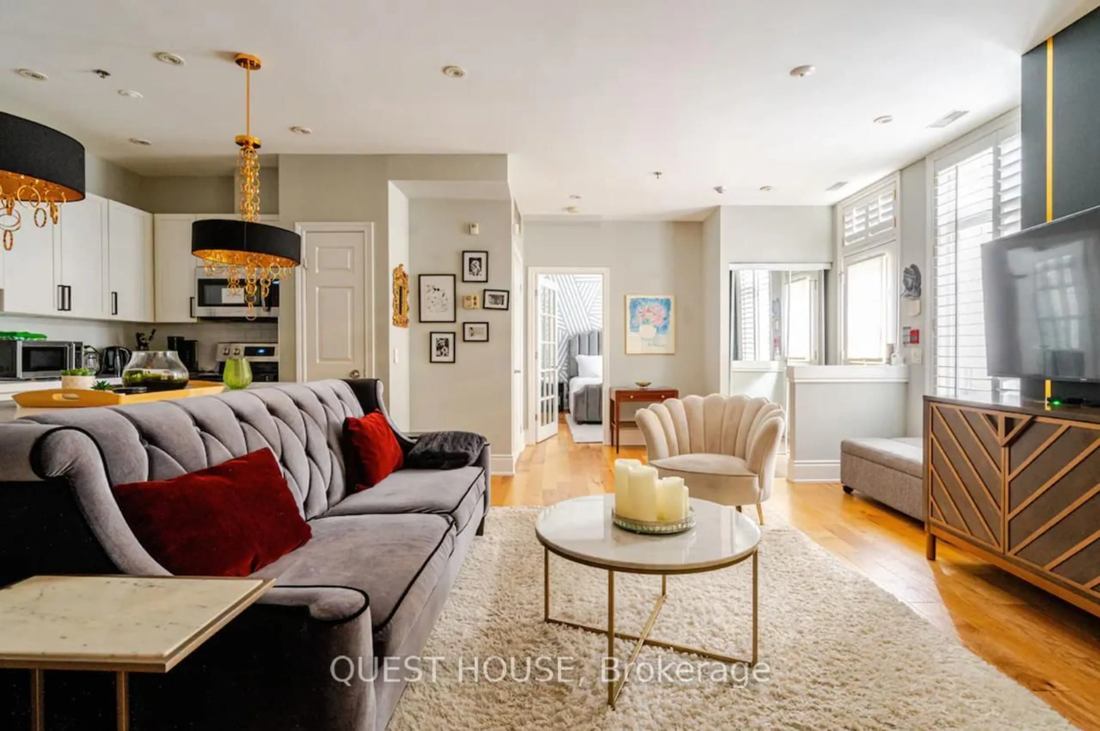 Living room with furniture, unknown for 78 St Patrick St #150, Toronto Ontario M5T 3K8