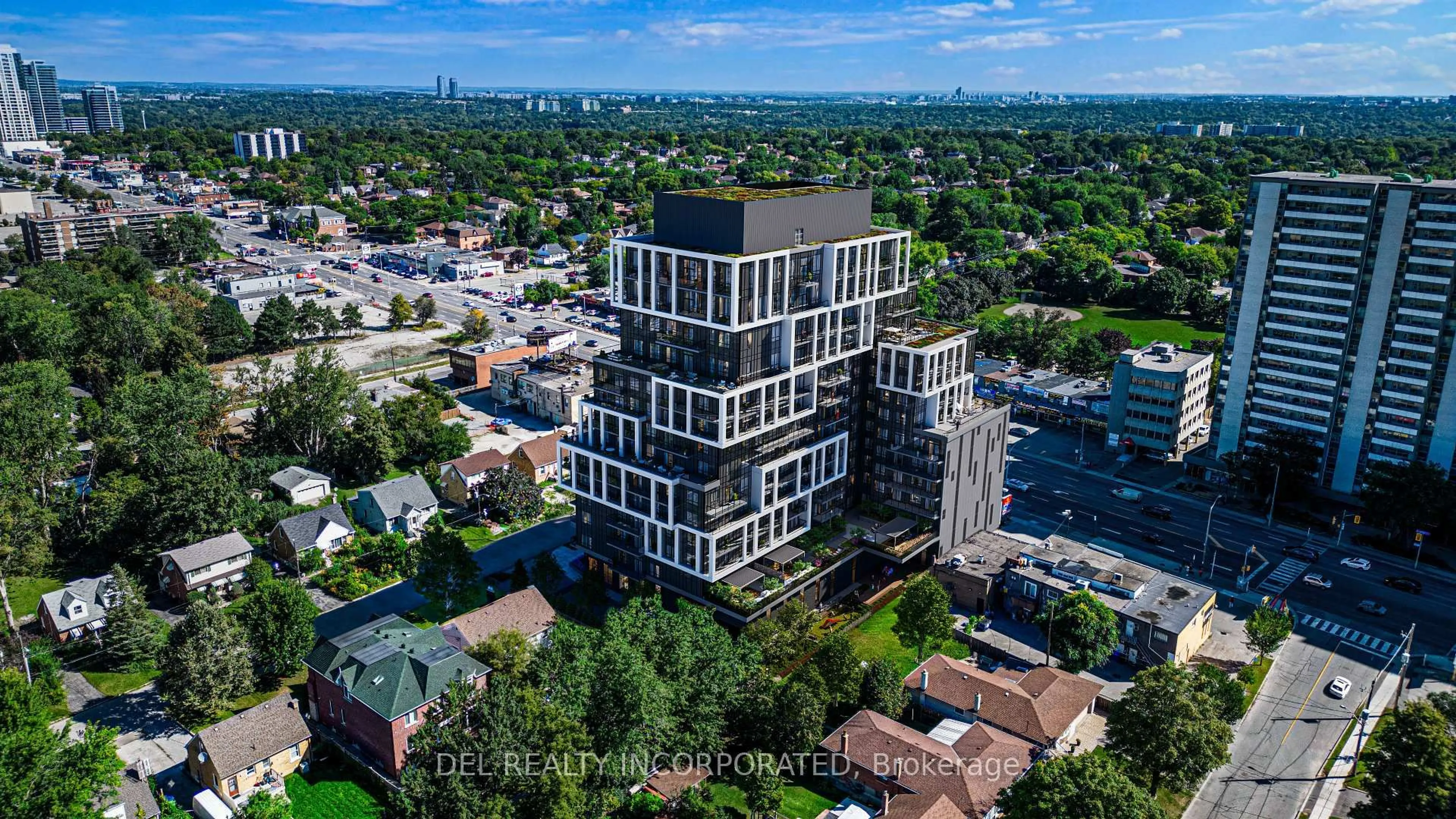A pic from outside/outdoor area/front of a property/back of a property/a pic from drone, building for 1 Homewood Ave #524, Toronto Ontario A1A 1A1