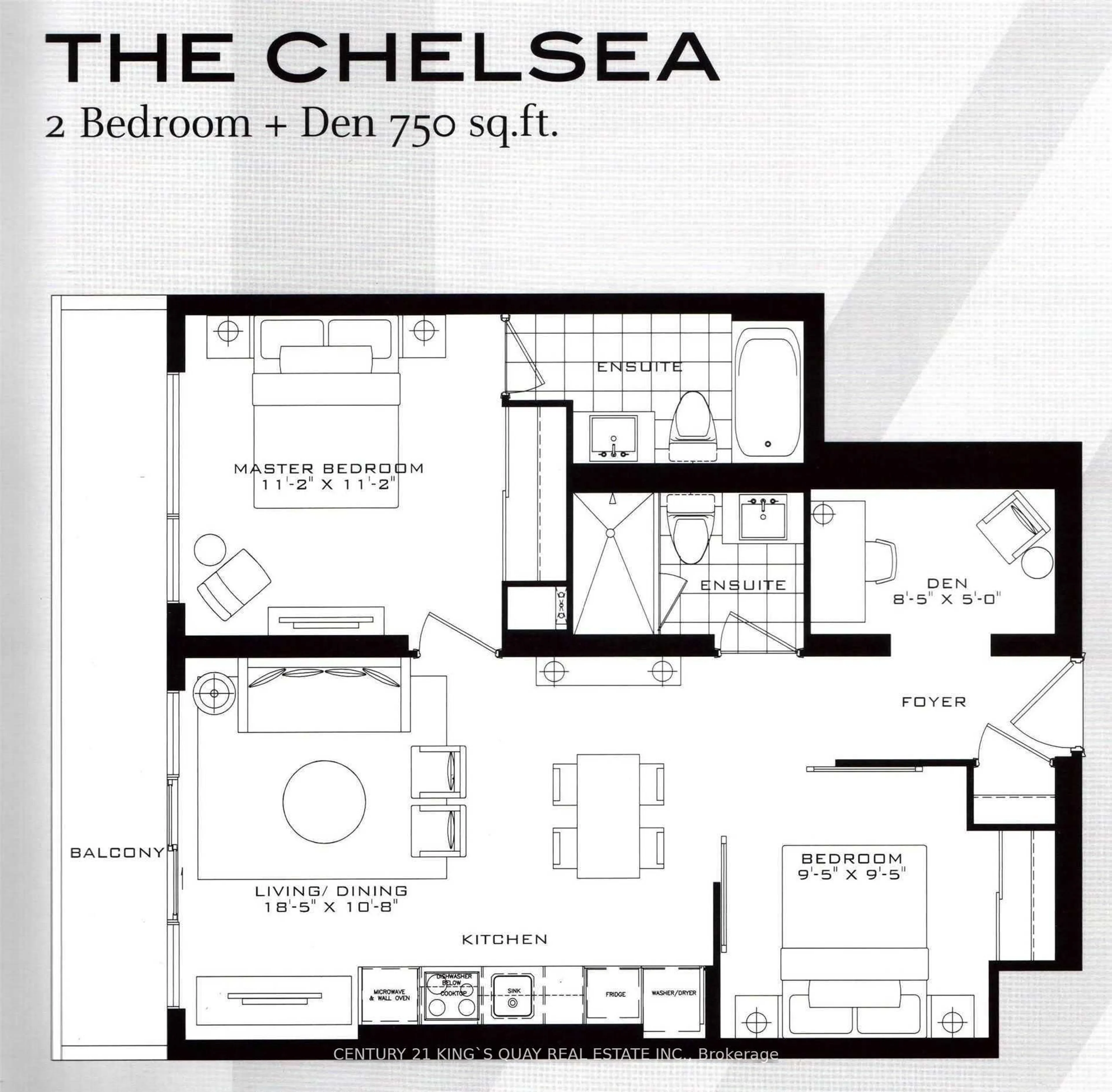 Floor plan for 955 Bay St #2808, Toronto Ontario M5C 0C6