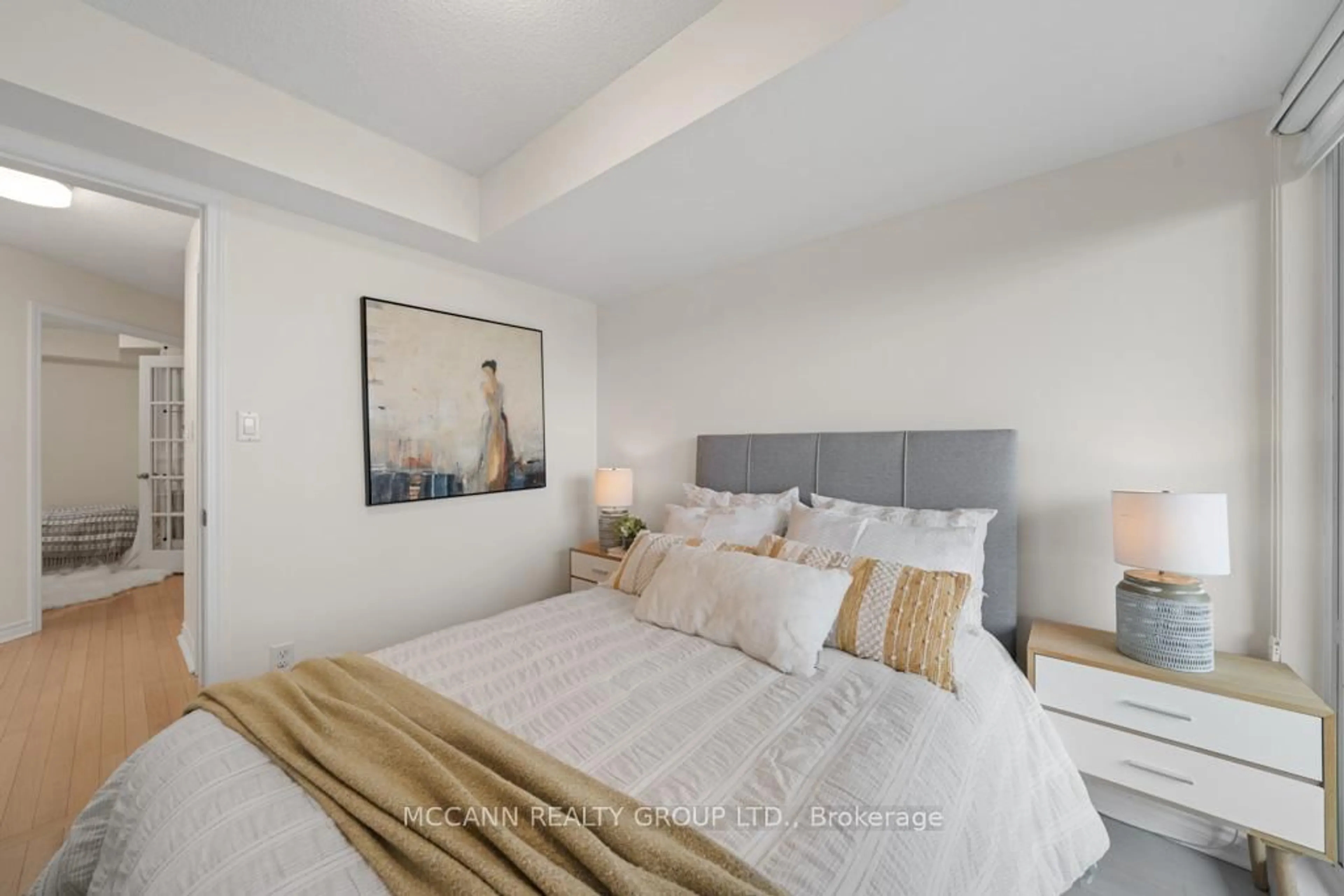Bedroom with bed, unknown for 3 Rean Dr #1807, Toronto Ontario M2K 3C2