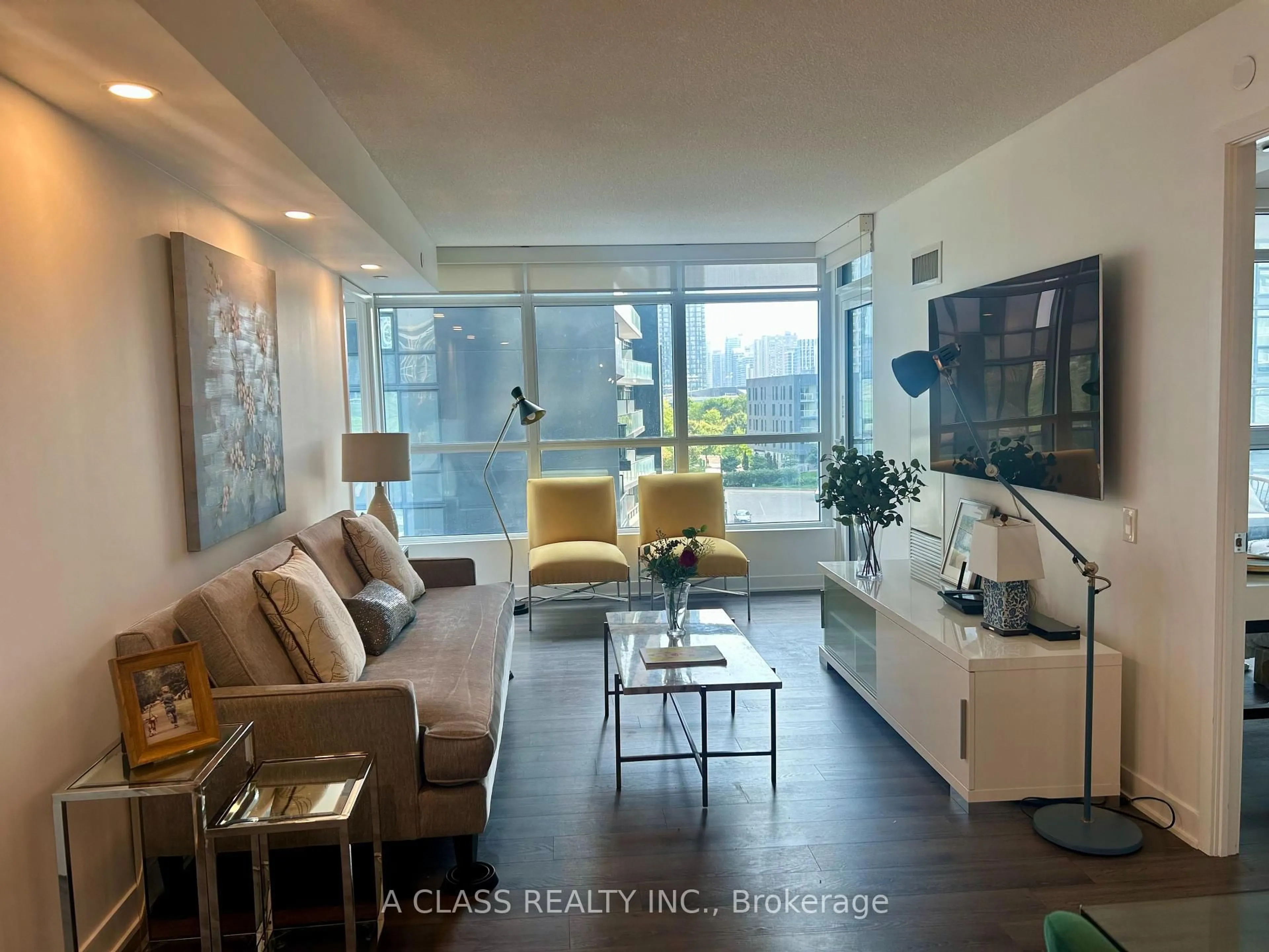 Living room with furniture, unknown for 80 Queens Wharf Rd #506, Toronto Ontario M5V 0J3