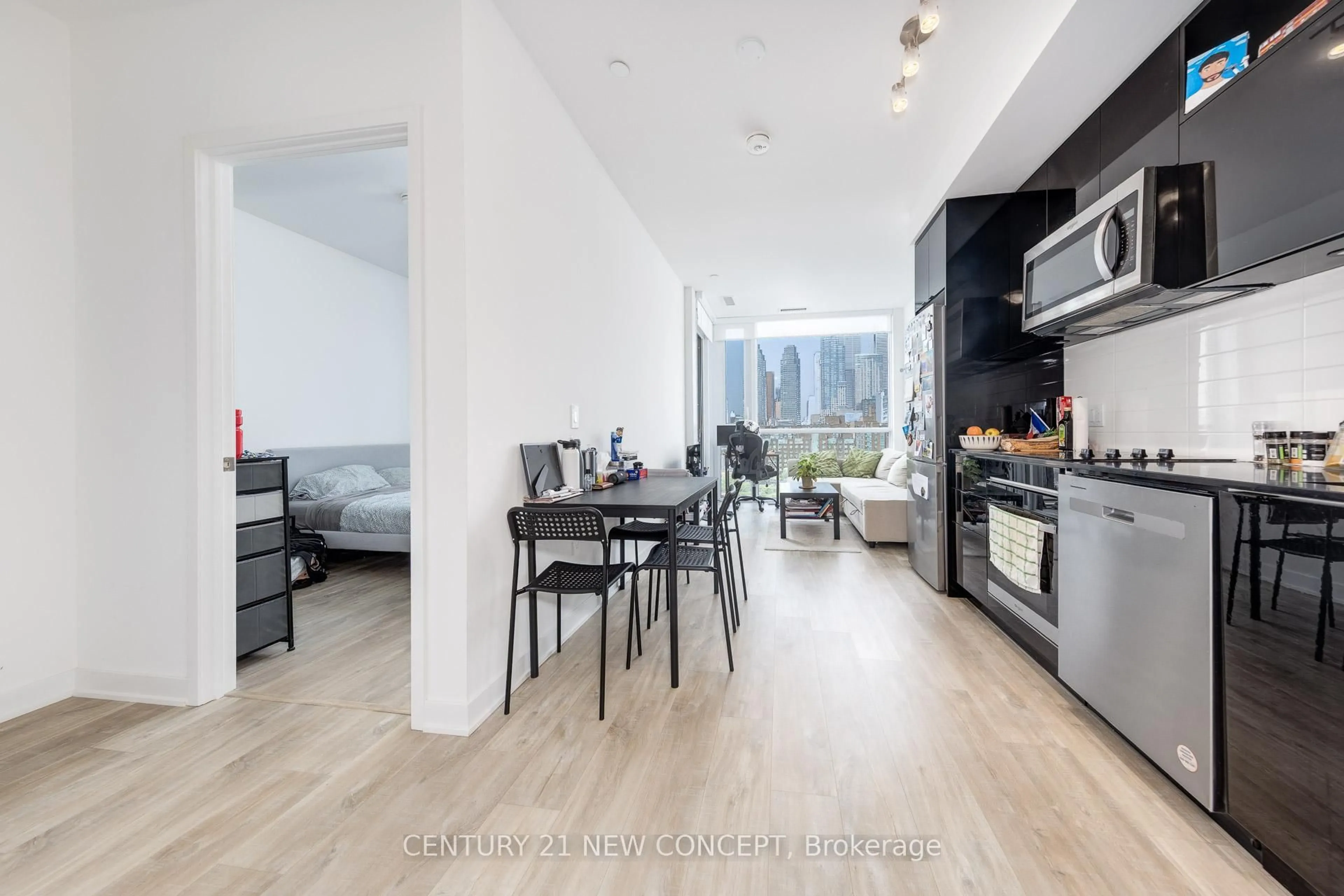 Open concept kitchen, unknown for 121 Lower Sherbourne St #1057, Toronto Ontario M5A 0W8
