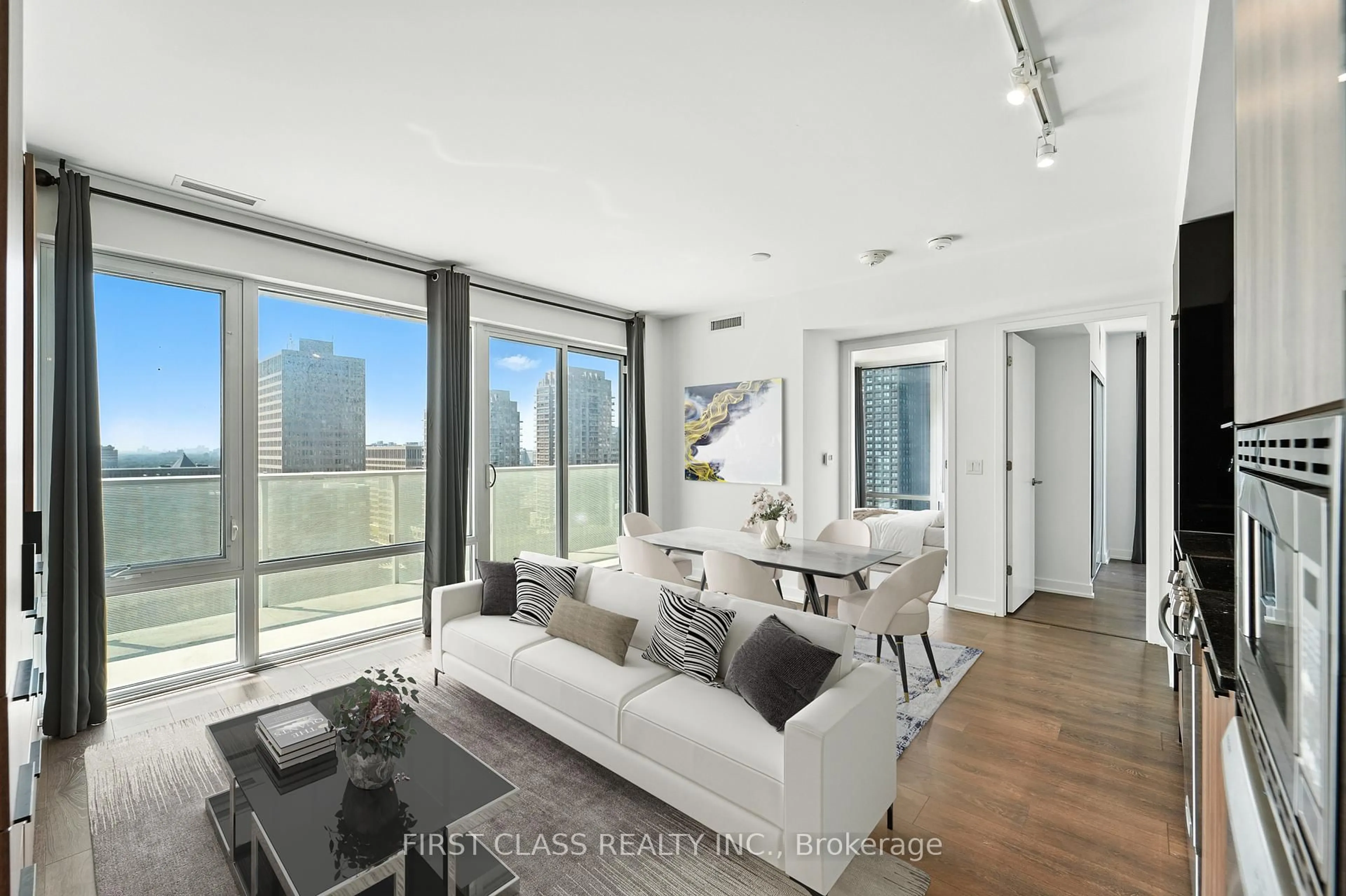 Living room with furniture, unknown for 501 Yonge St #1802, Toronto Ontario M4Y 0G8