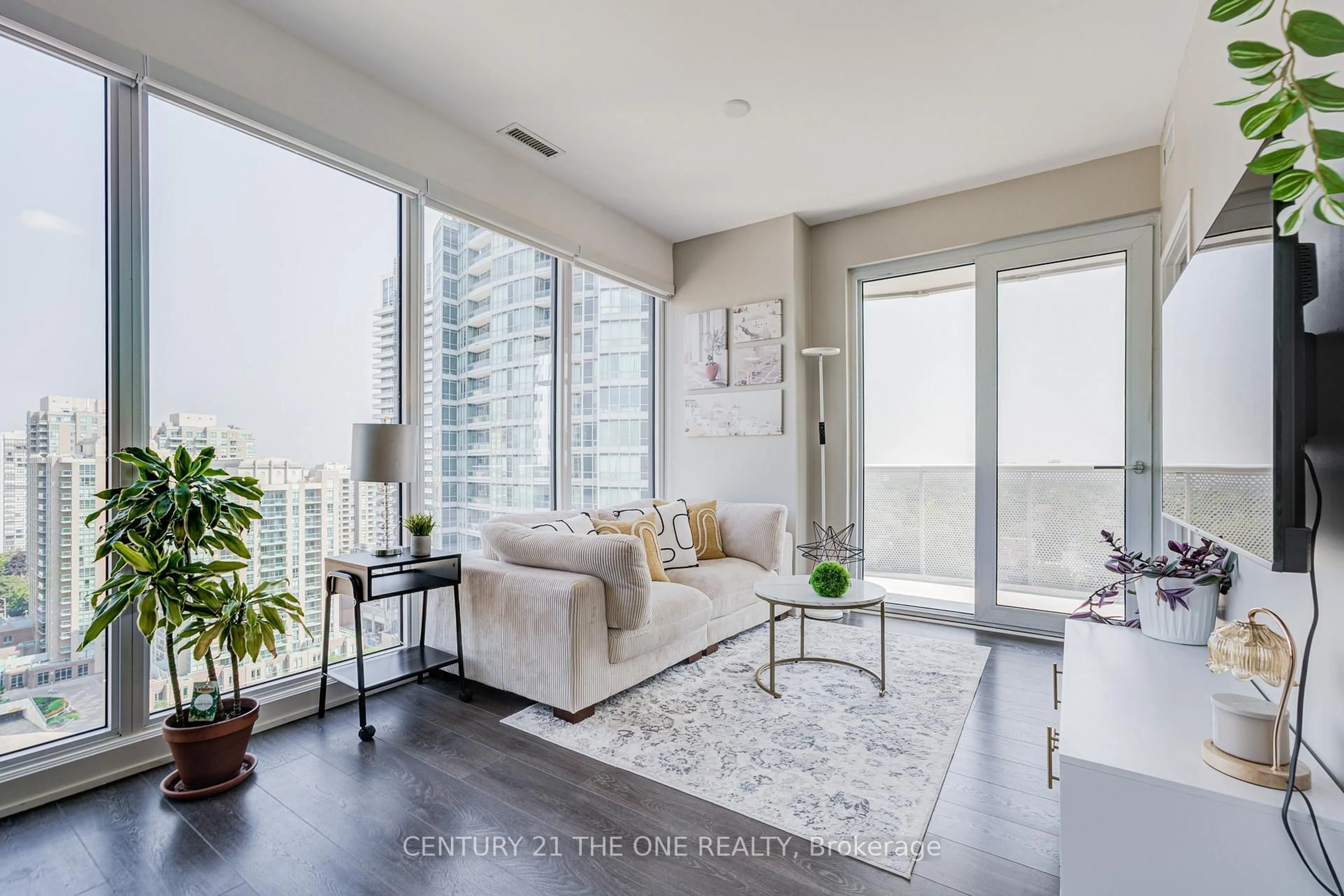 Living room with furniture, unknown for 15 Holmes Ave #1708, Toronto Ontario M2N 4L8