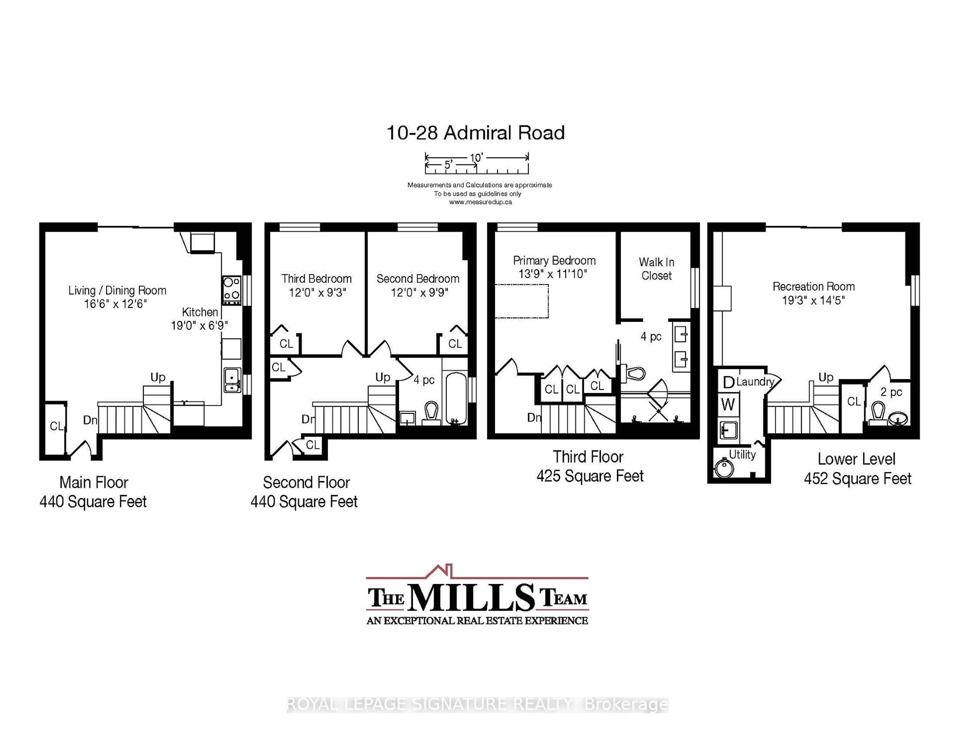 Floor plan for 28 Admiral Rd #10, Toronto Ontario M5R 2L5