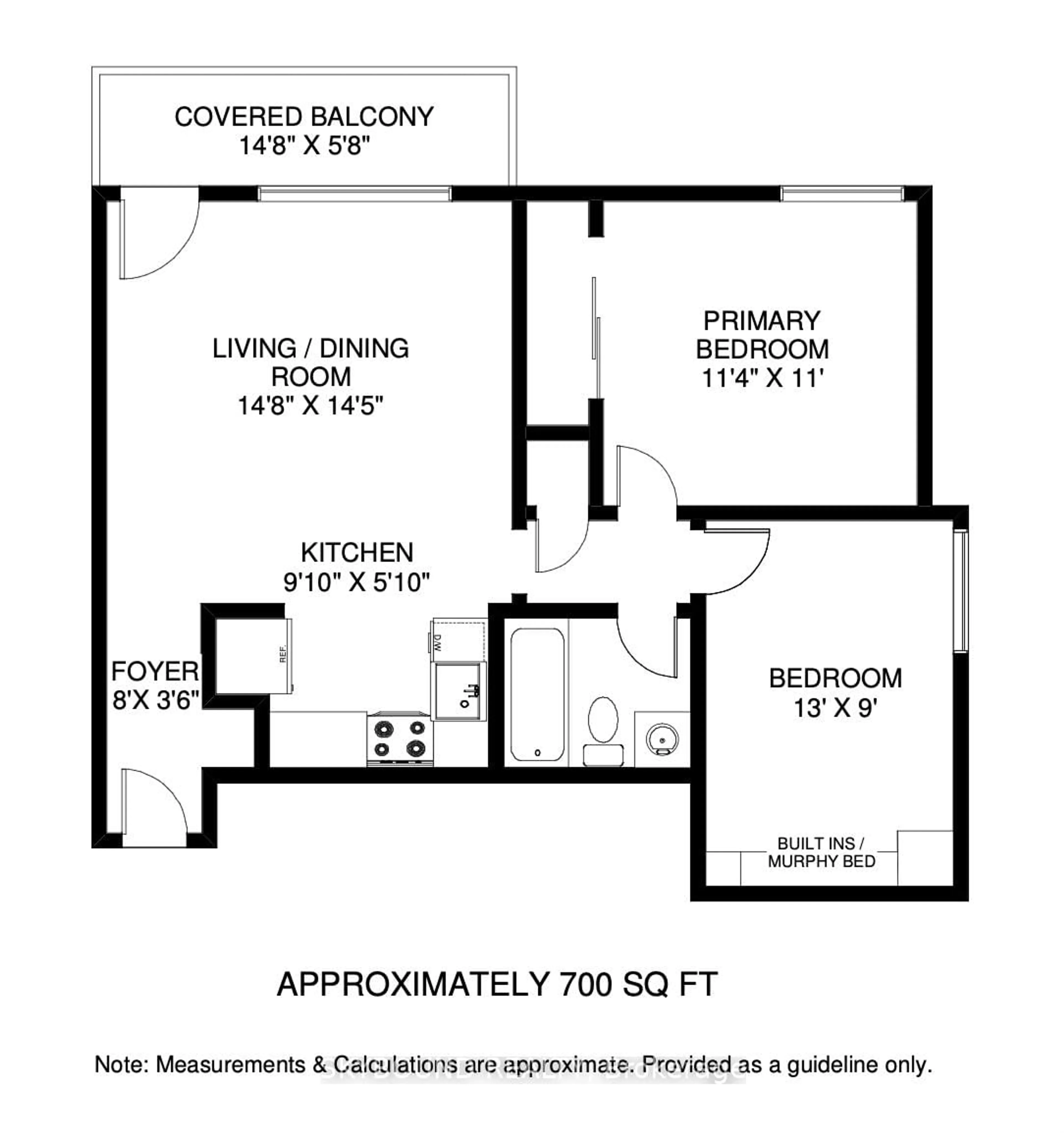 Floor plan for 40 Homewood Ave #2417, Toronto Ontario M4Y 2K2