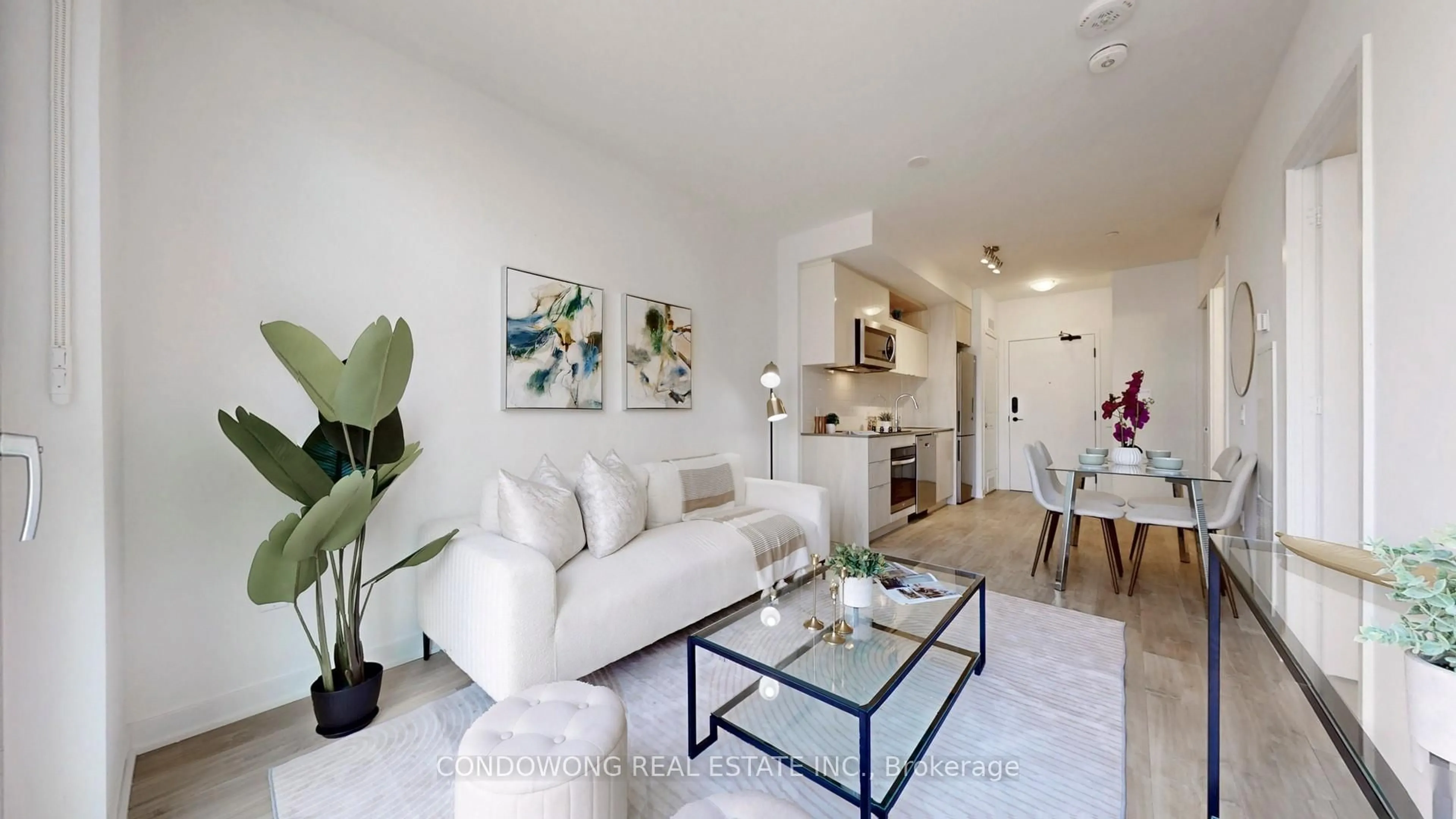 Living room with furniture, unknown for 100 Dalhousie St #202, Toronto Ontario M5B 0C7