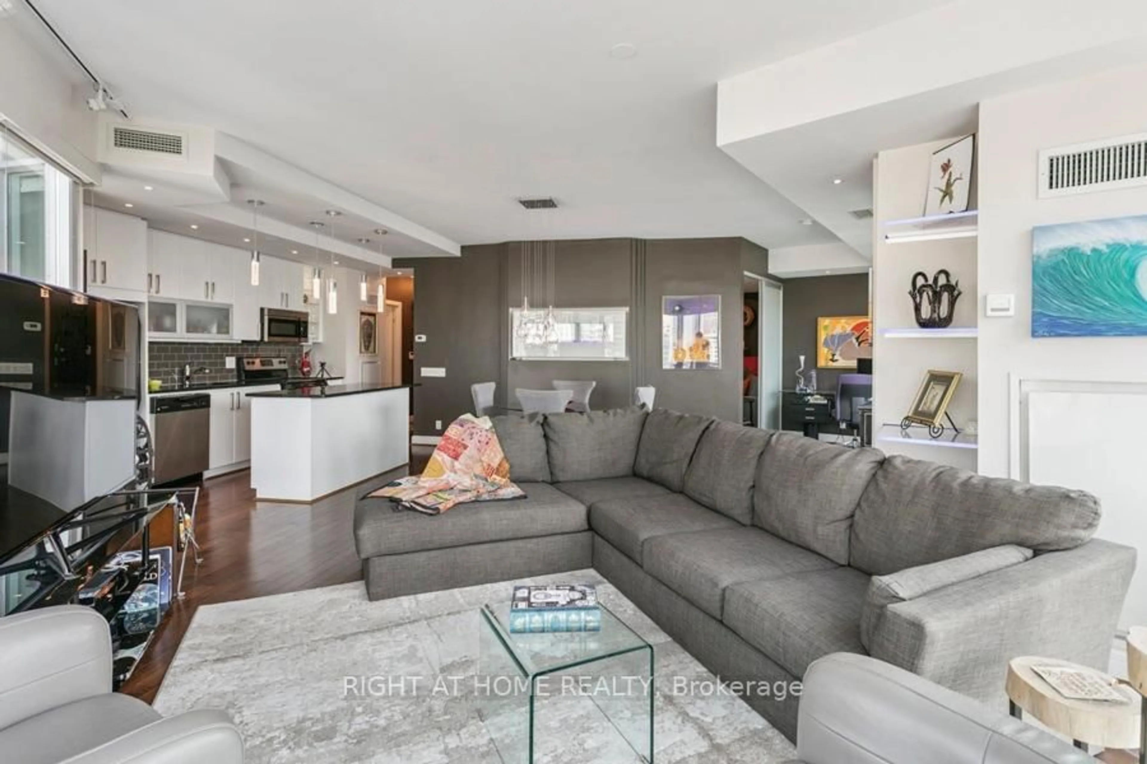 Living room with furniture, unknown for 112 George St #1204, Toronto Ontario M5A 2M5