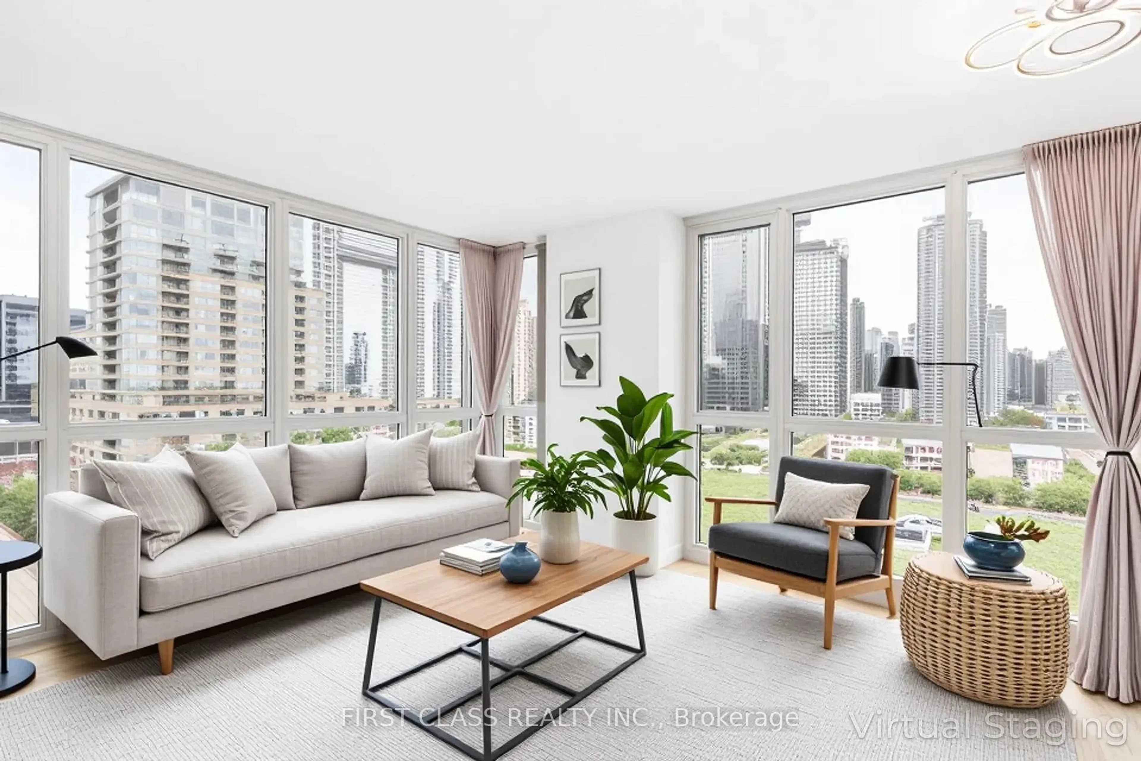 Living room with furniture, unknown for 75 Queens Wharf Rd #1601, Toronto Ontario M5V 0J8