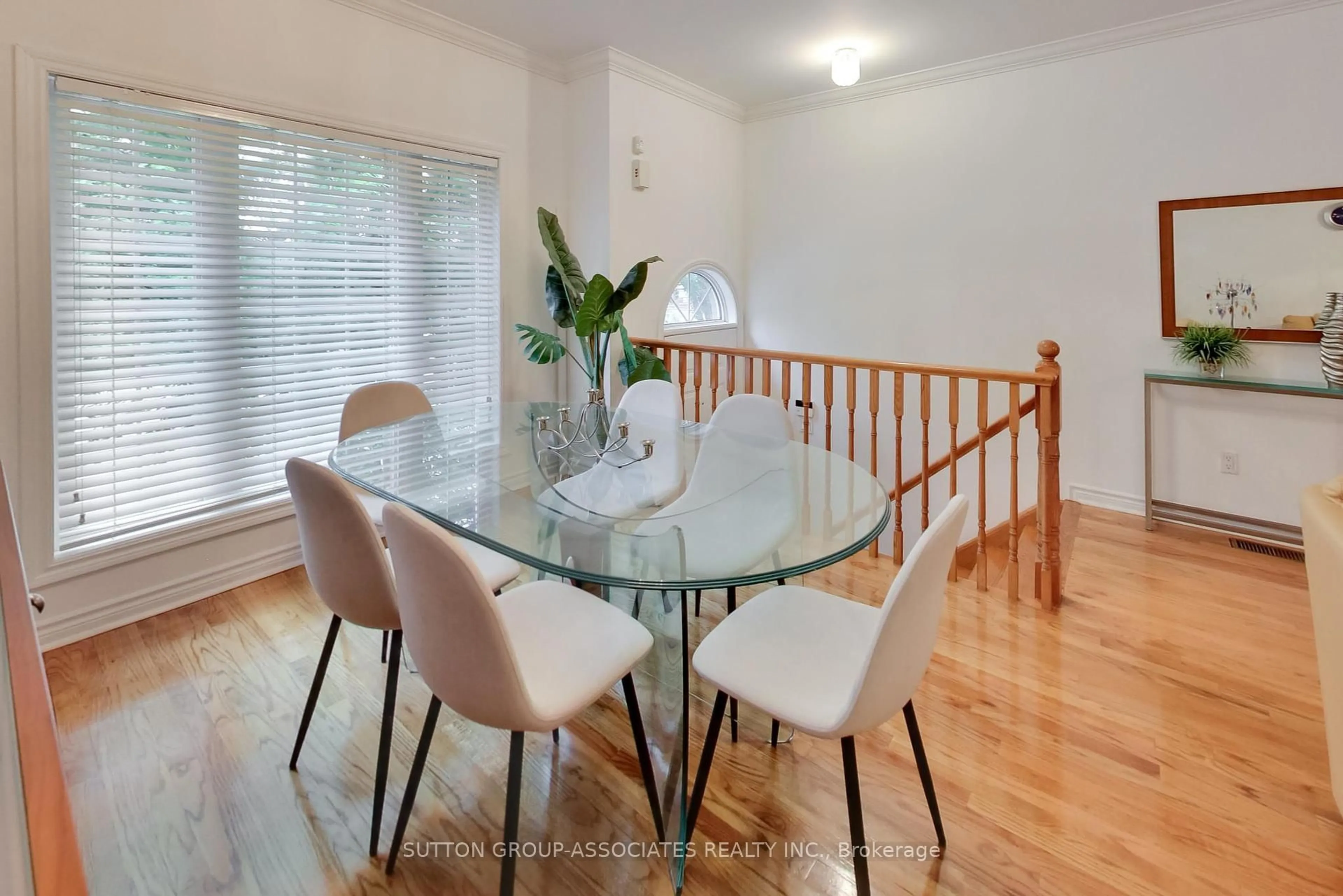 Dining room, wood/laminate floor for 15B Robina Ave, Toronto Ontario M6C 3Y4