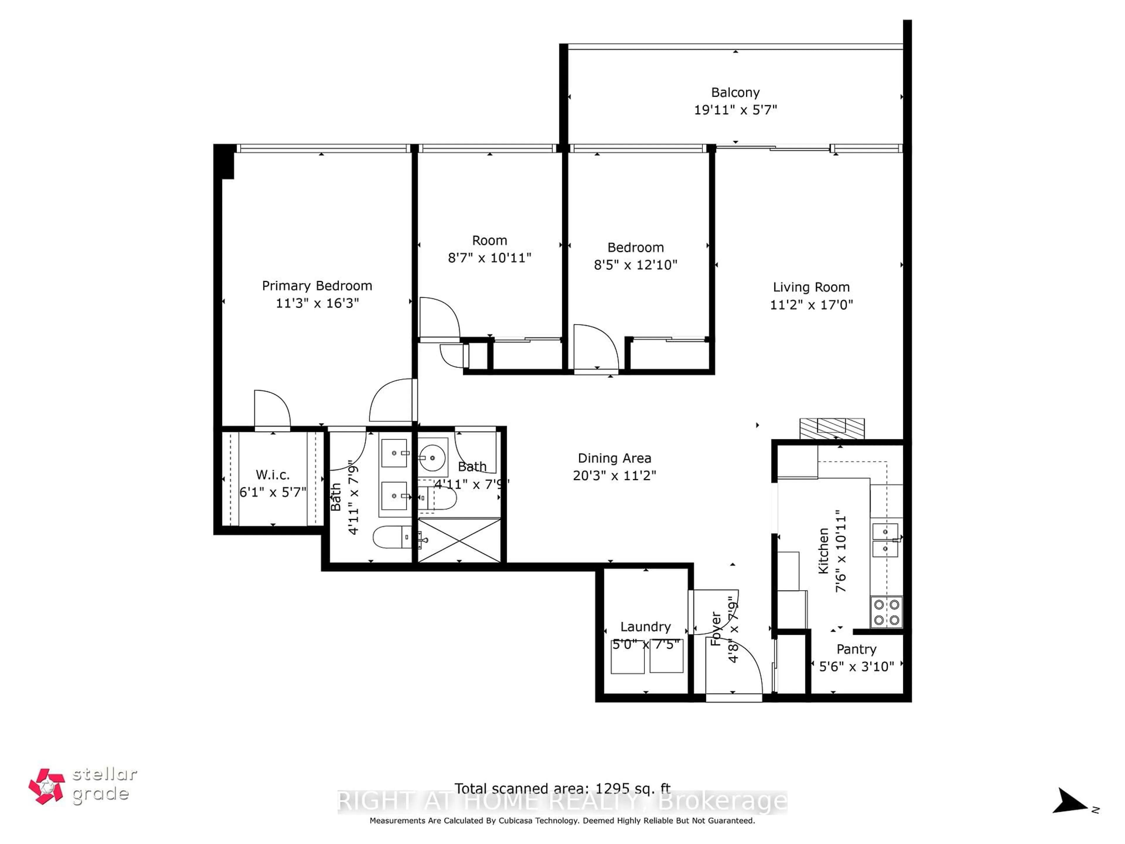Floor plan for 3300 Don Mills Rd #2209, Toronto Ontario M2J 4X7