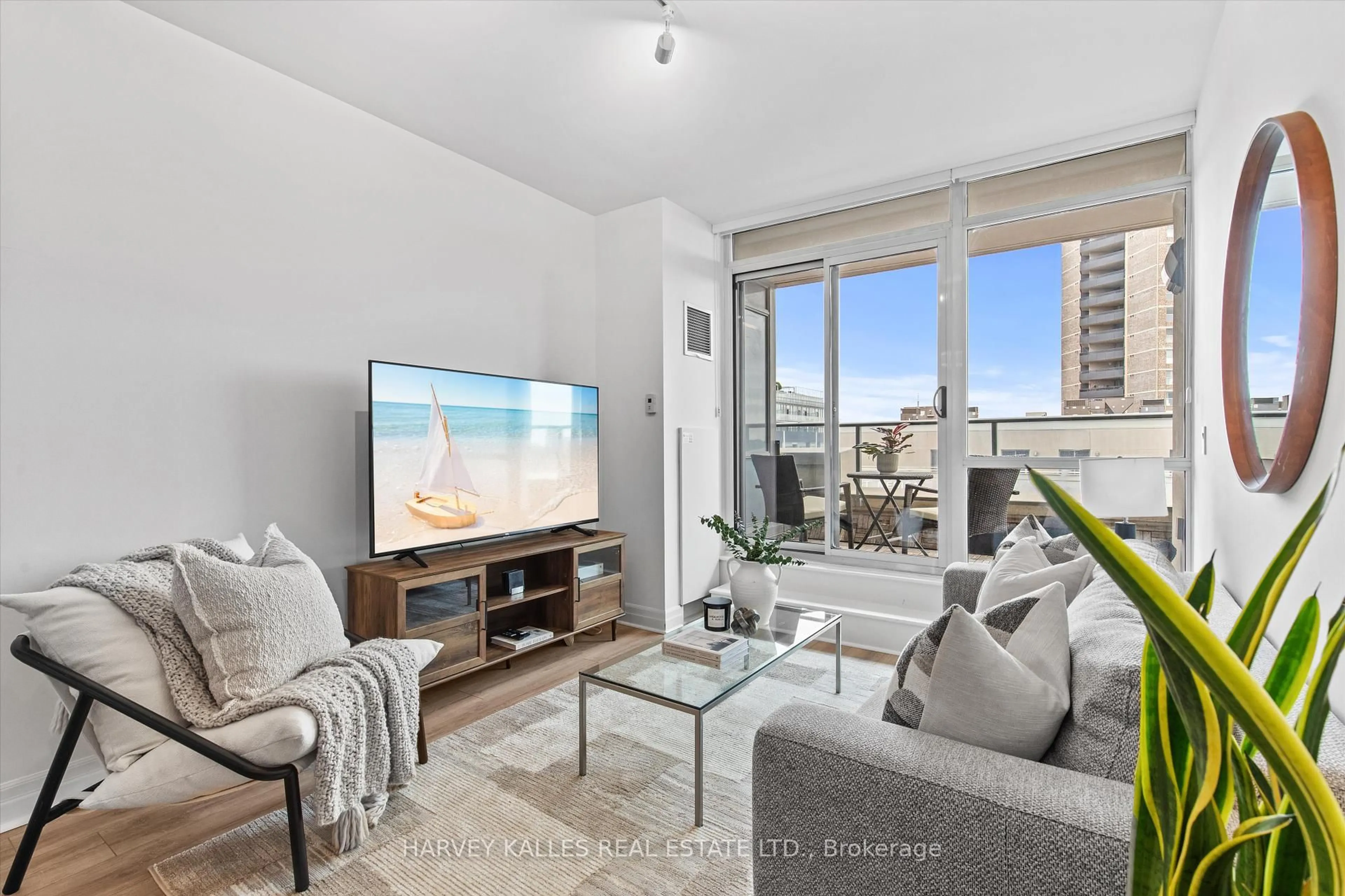 Living room with furniture, unknown for 500 St Clair Ave #408, Toronto Ontario M6C 1A8