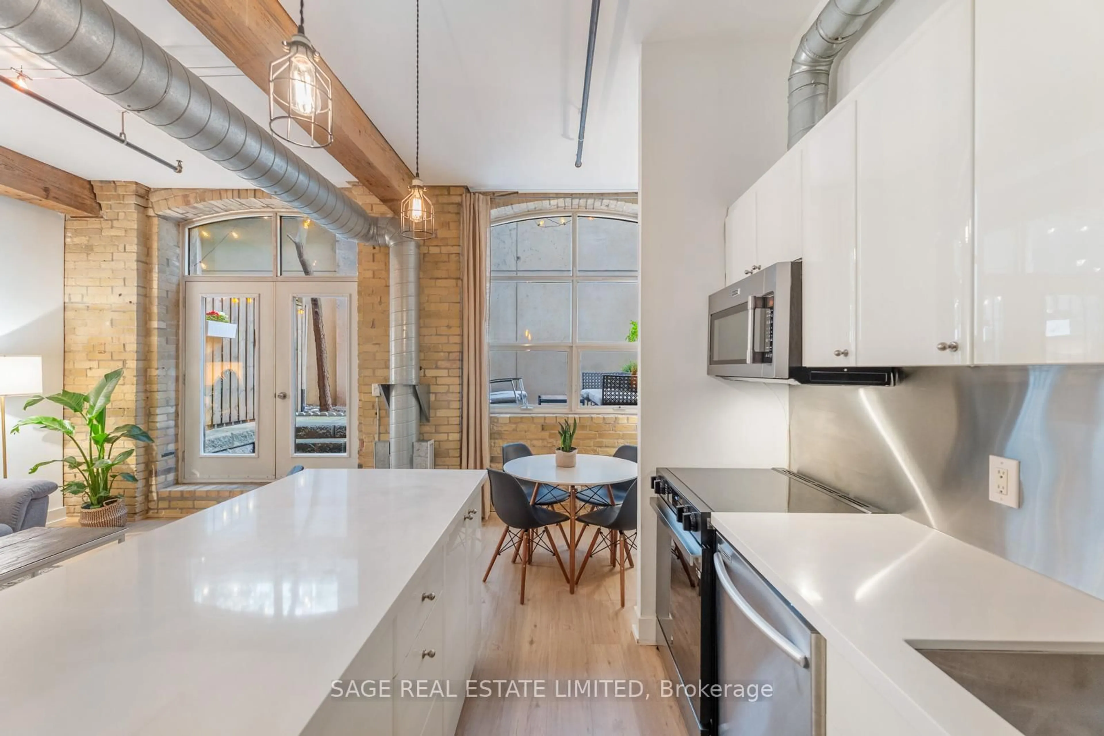 Open concept kitchen, unknown for 383 Adelaide St #103, Toronto Ontario M5A 1N3