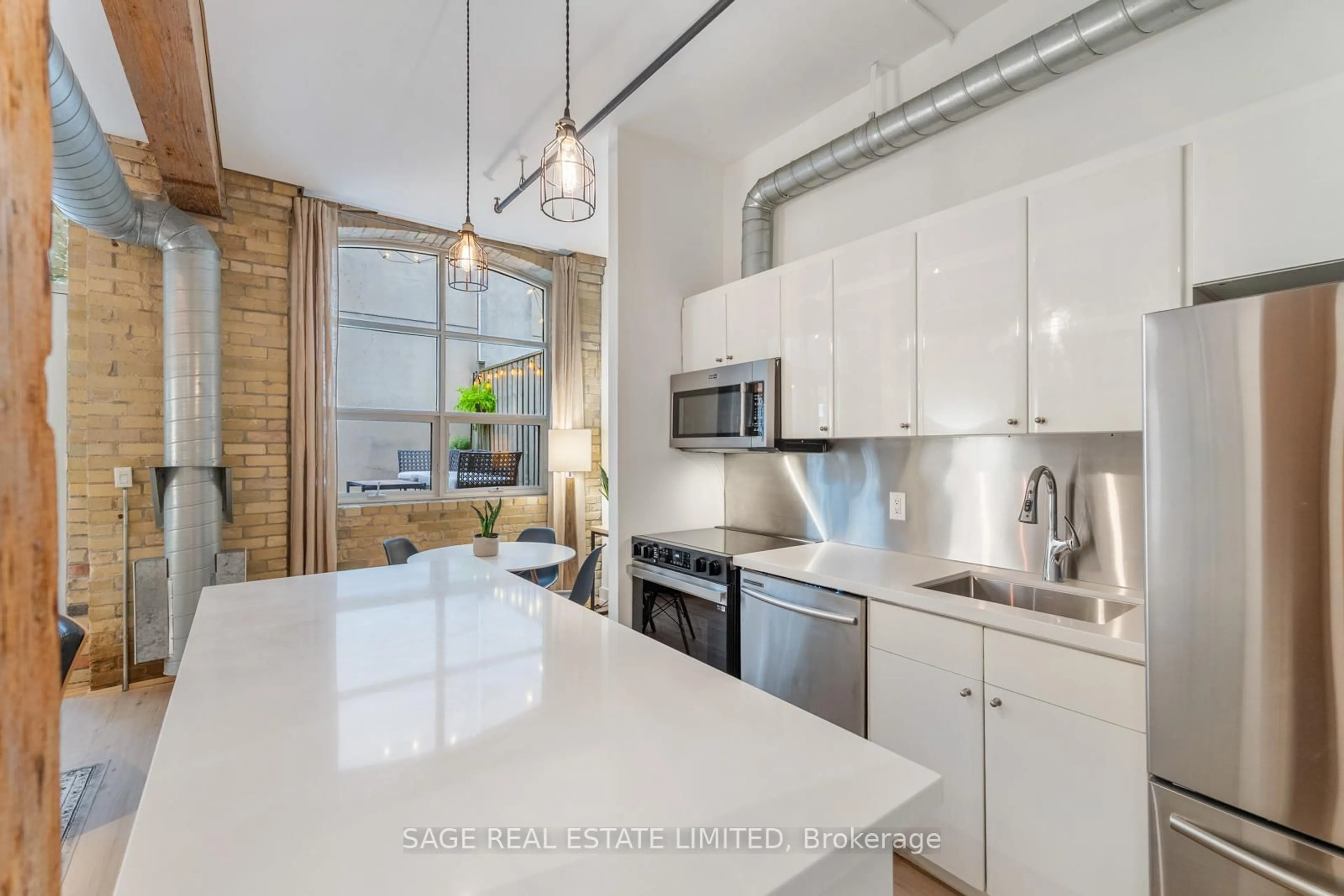 Open concept kitchen, unknown for 383 Adelaide St #103, Toronto Ontario M5A 1N3