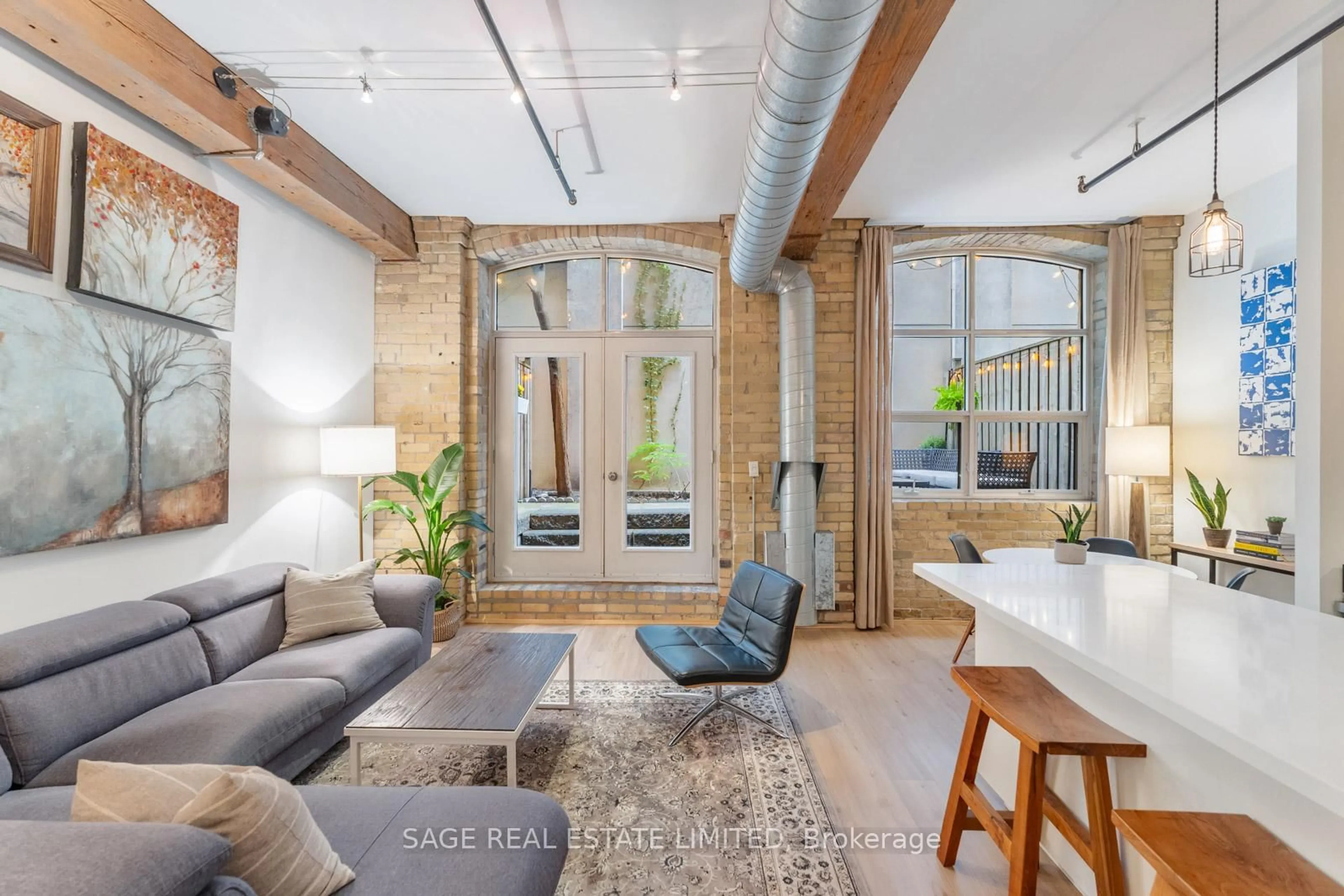 Living room with furniture, unknown for 383 Adelaide St #103, Toronto Ontario M5A 1N3