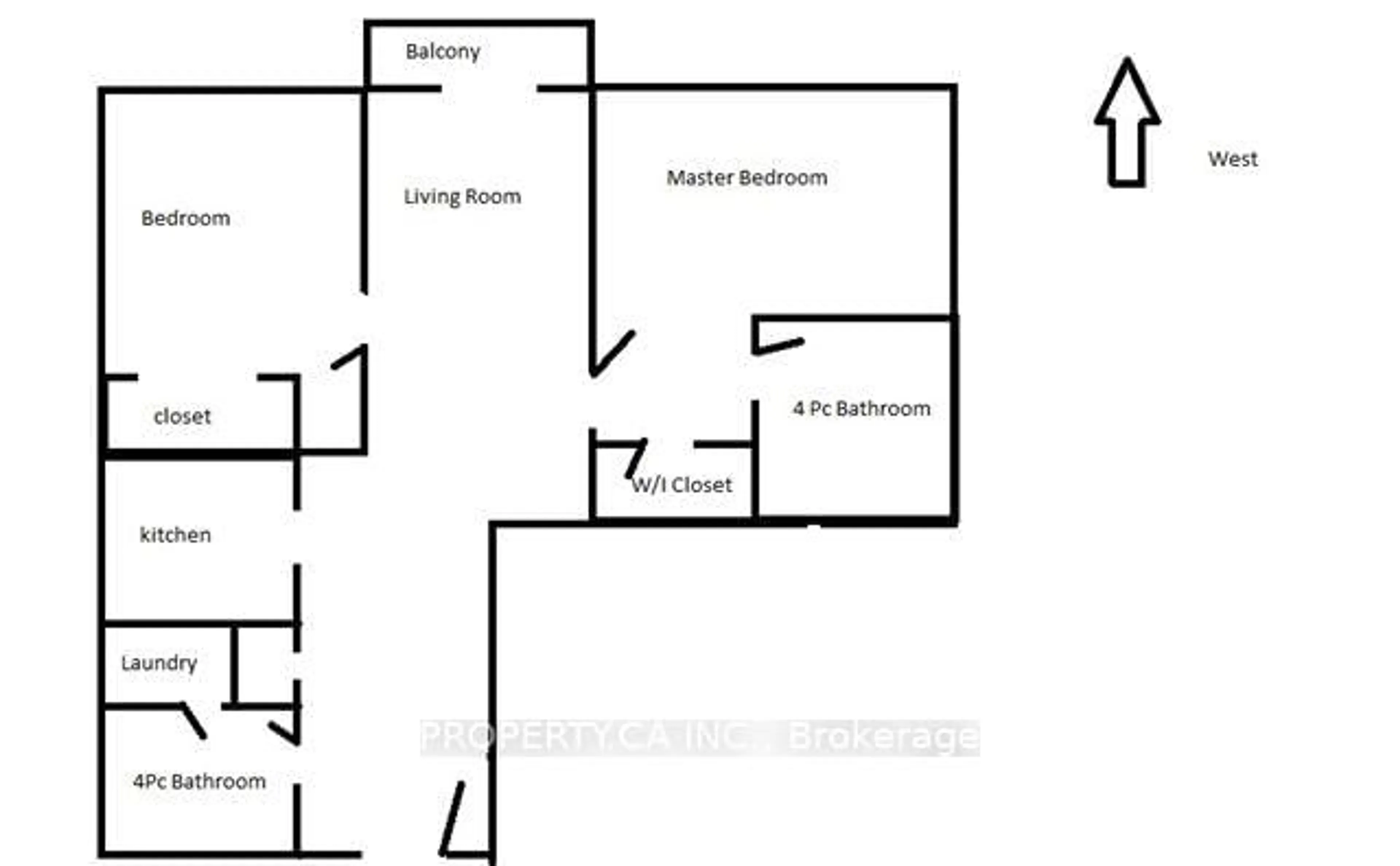 Floor plan for 10 Northtown Way #708, Toronto Ontario M2N 7L4