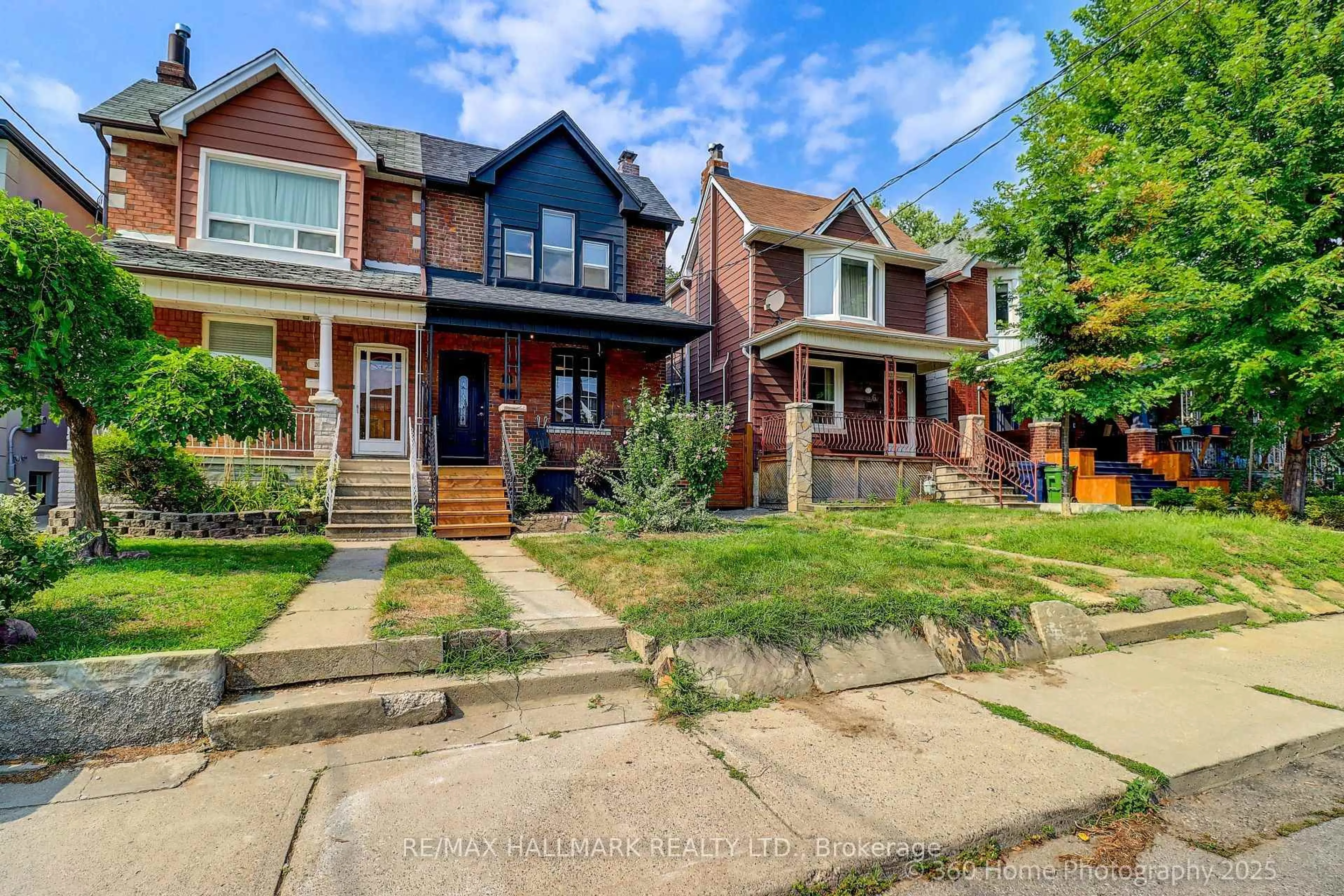 Home with brick exterior material, street for 18 Conway Ave, Toronto Ontario M6E 1H2