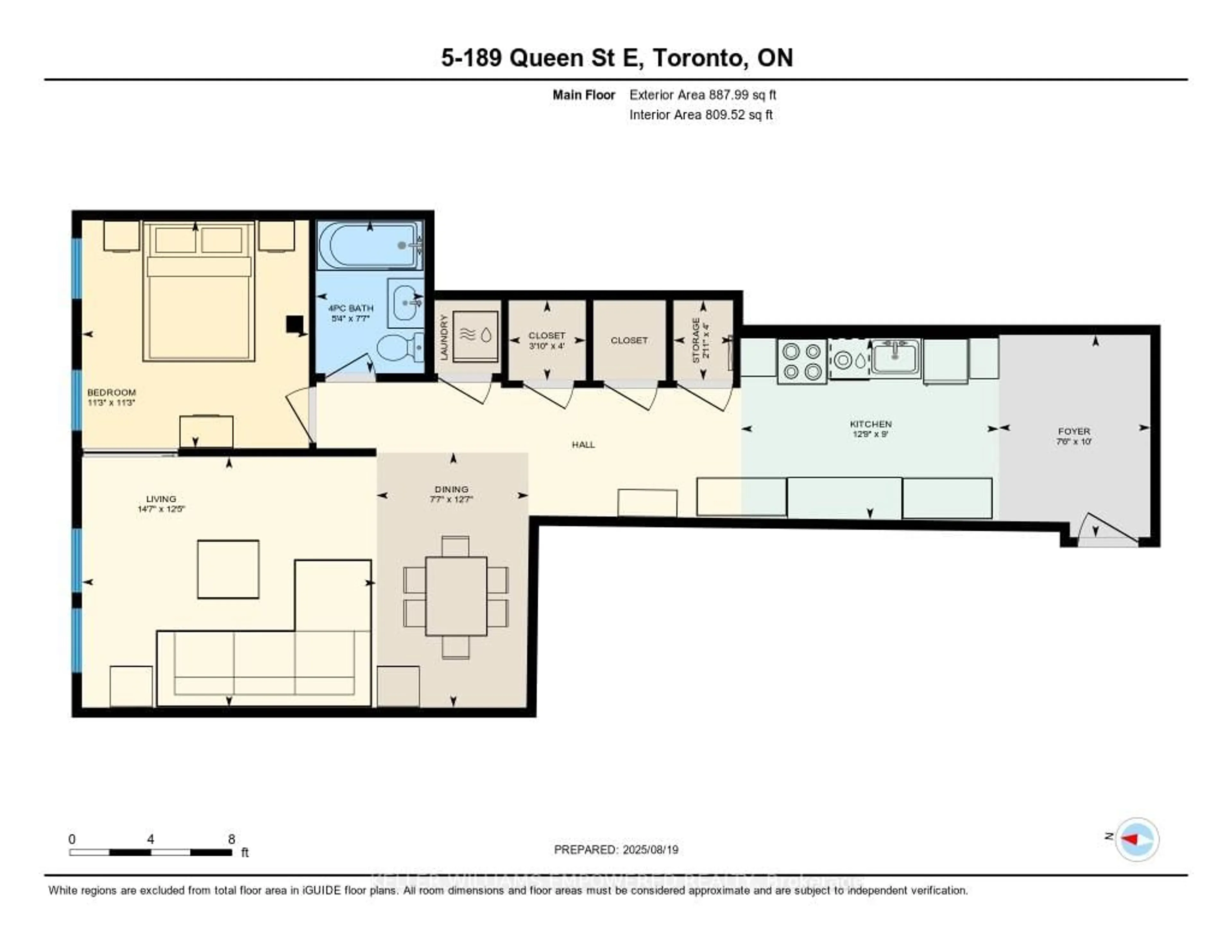 Floor plan for 189 Queen St #5, Toronto Ontario M5A 1S2